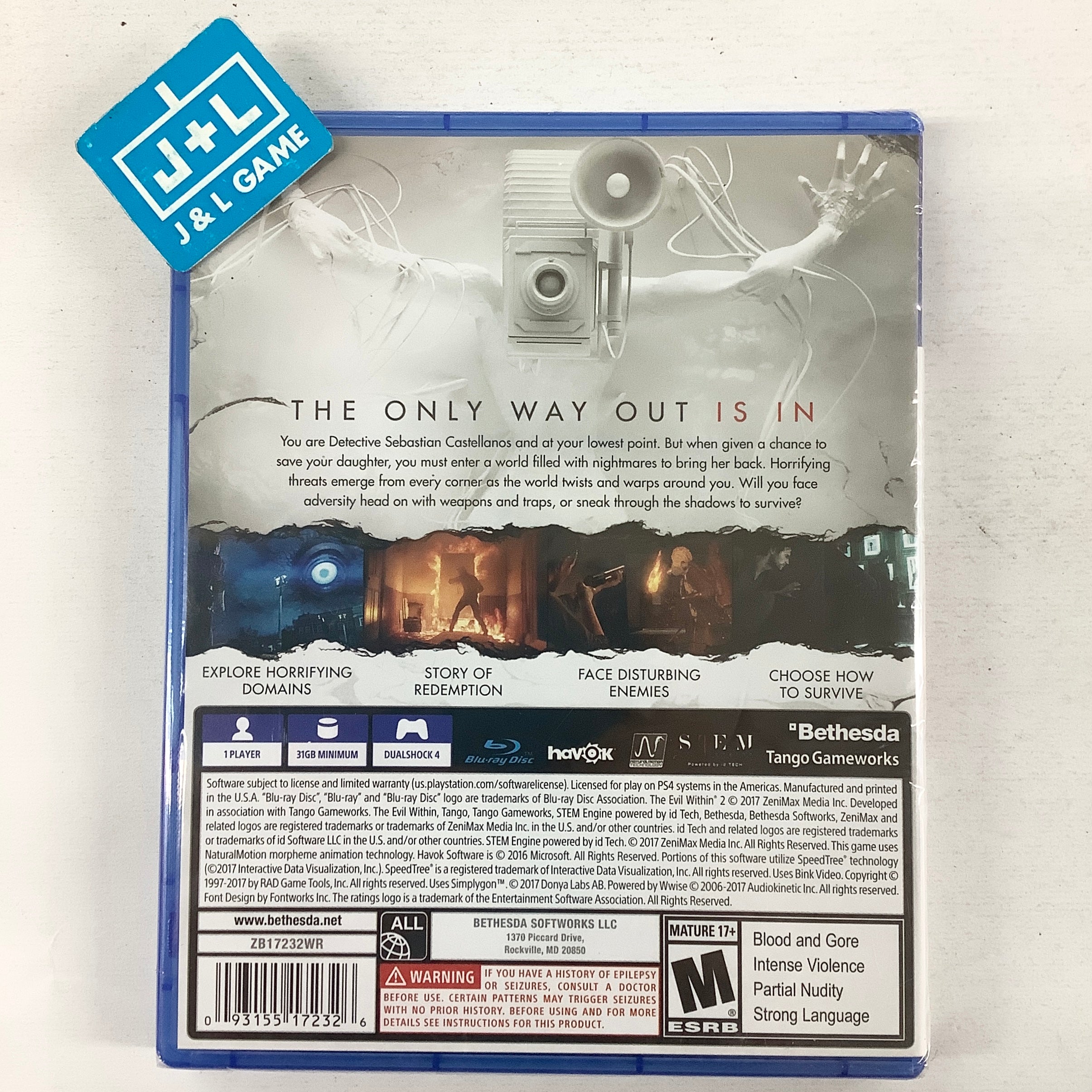 The Evil Within 2 - (PS4) PlayStation 4 Video Games Bethesda Softworks