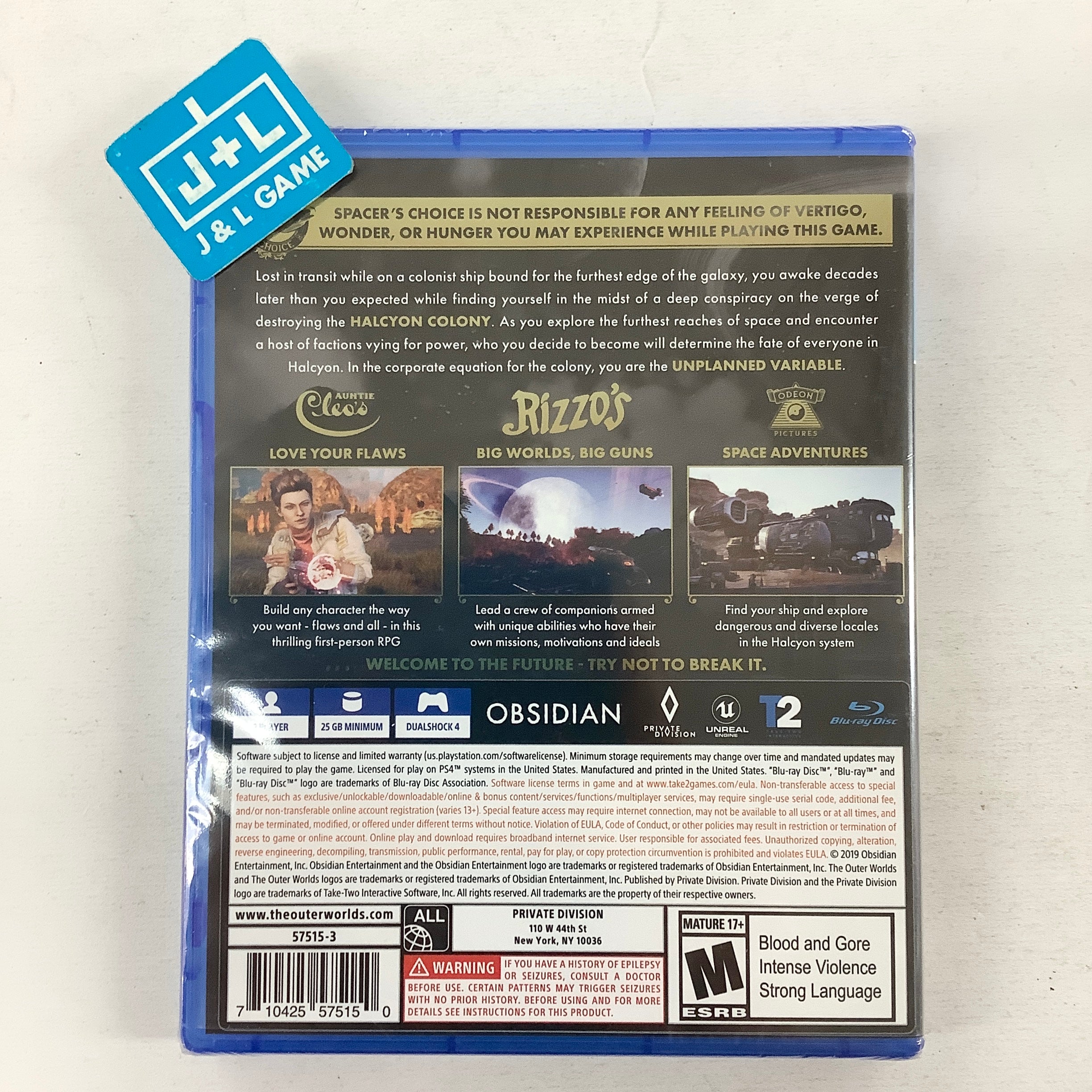 The Outer Worlds - (PS4) Playstation 4 Video Games Private Division