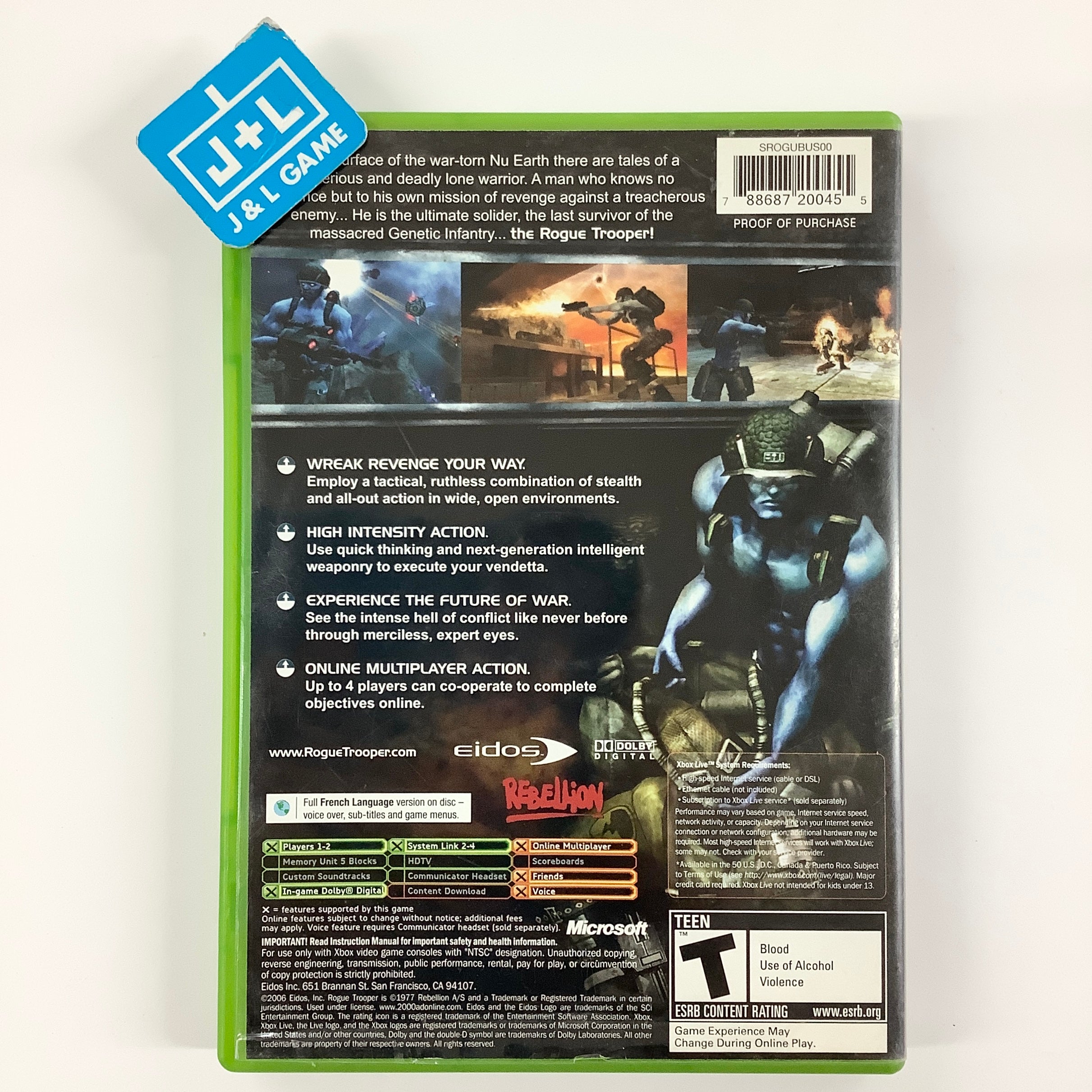 Rogue Trooper - (XB) Xbox [Pre-Owned] Video Games Eidos Interactive