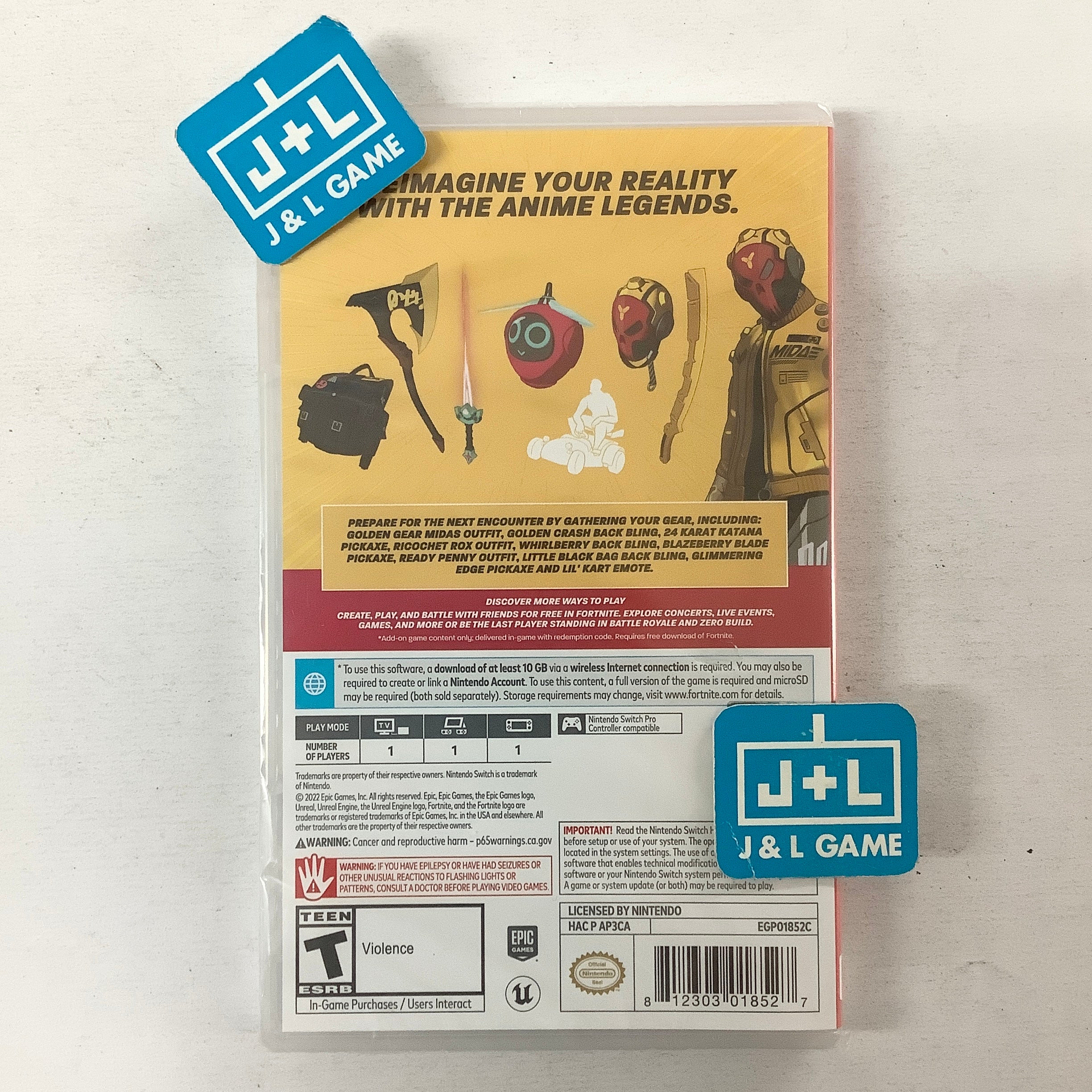 Fortnite Anime Legends - (NSW) Nintendo Switch Video Games Epic Games   
