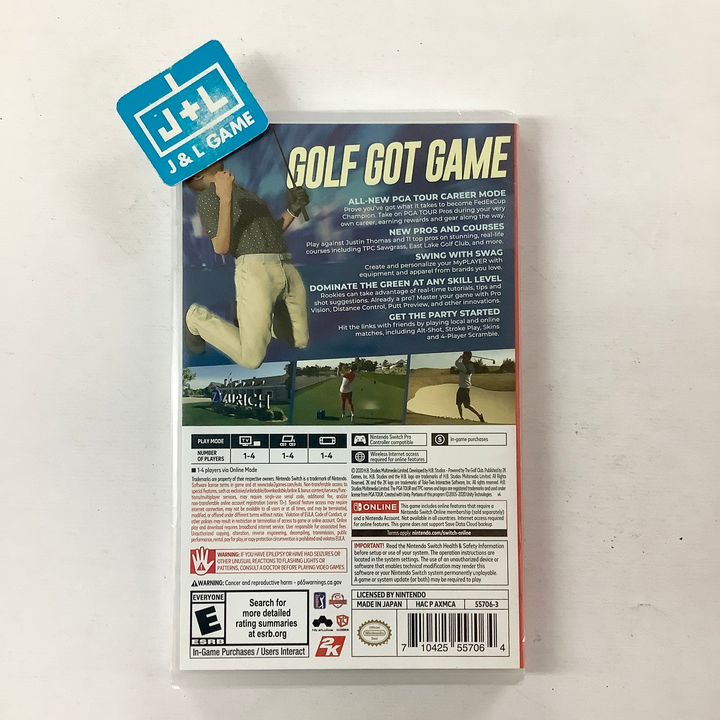 PGA Tour 2K21 - (NSW) Nintendo Switch Video Games 2K Games   