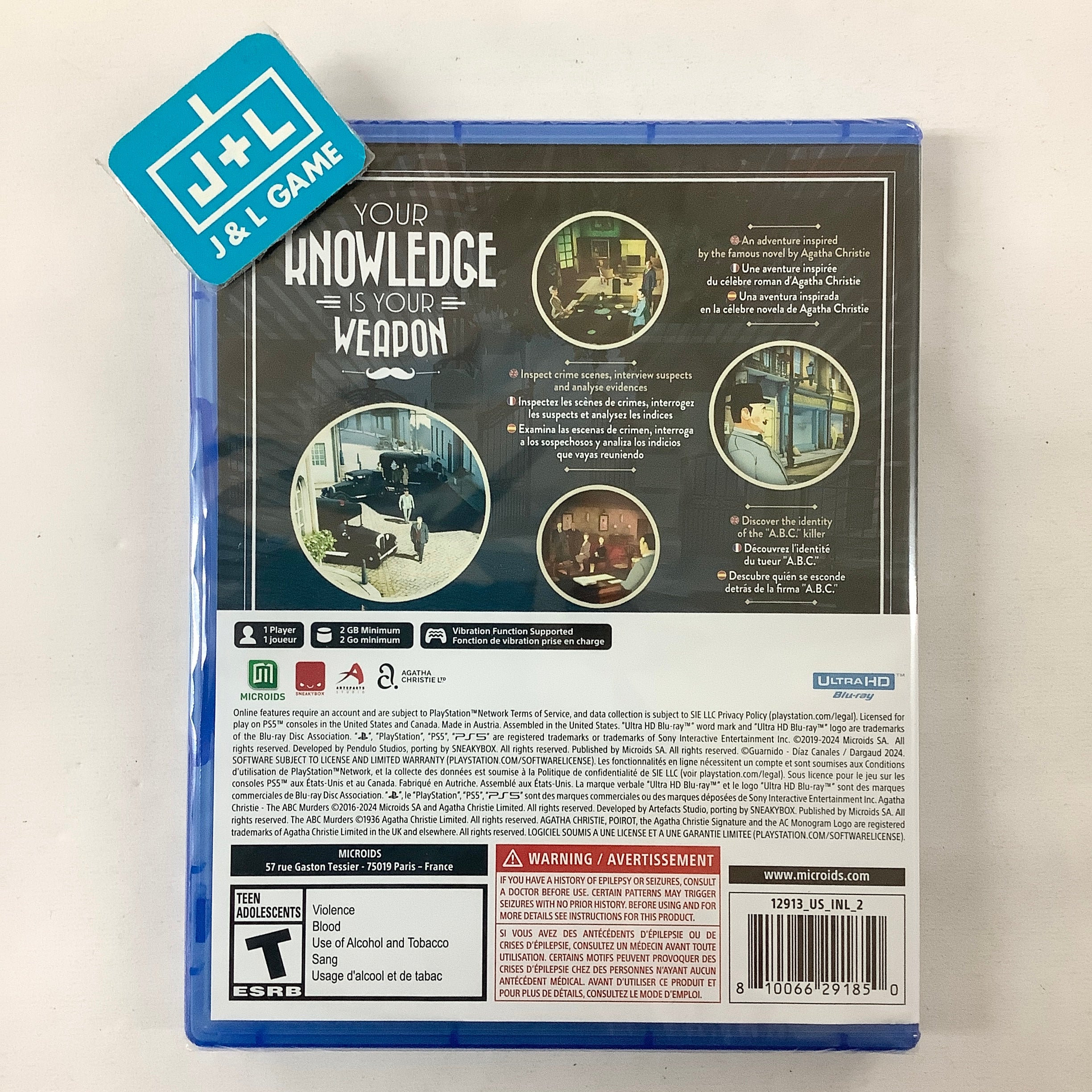 Agatha Christie: The ABC Murders - (PS5) PlayStation 5 Video Games Microids   
