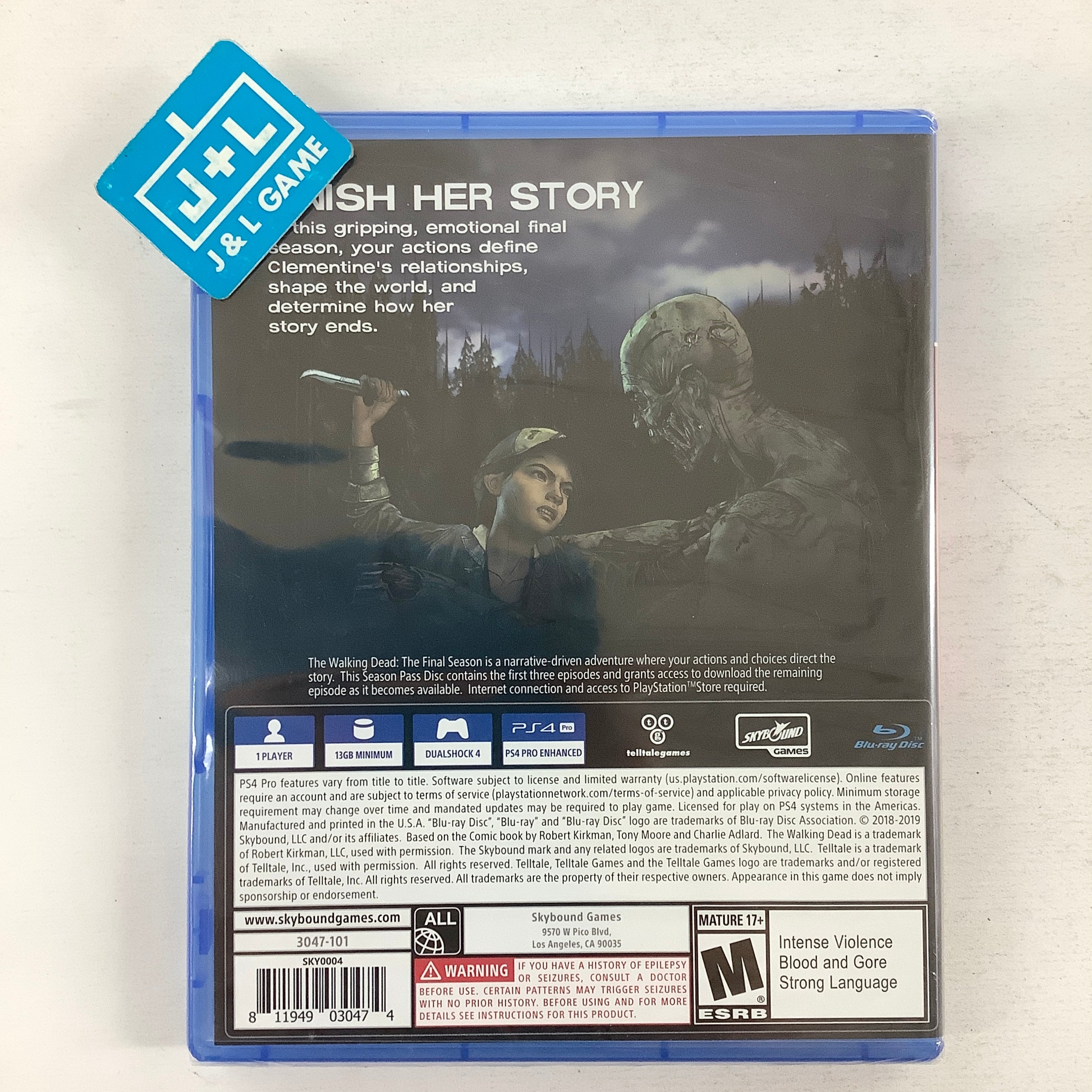 The Walking Dead: The Final Season - (PS4) PlayStation 4 Video Games Skybound