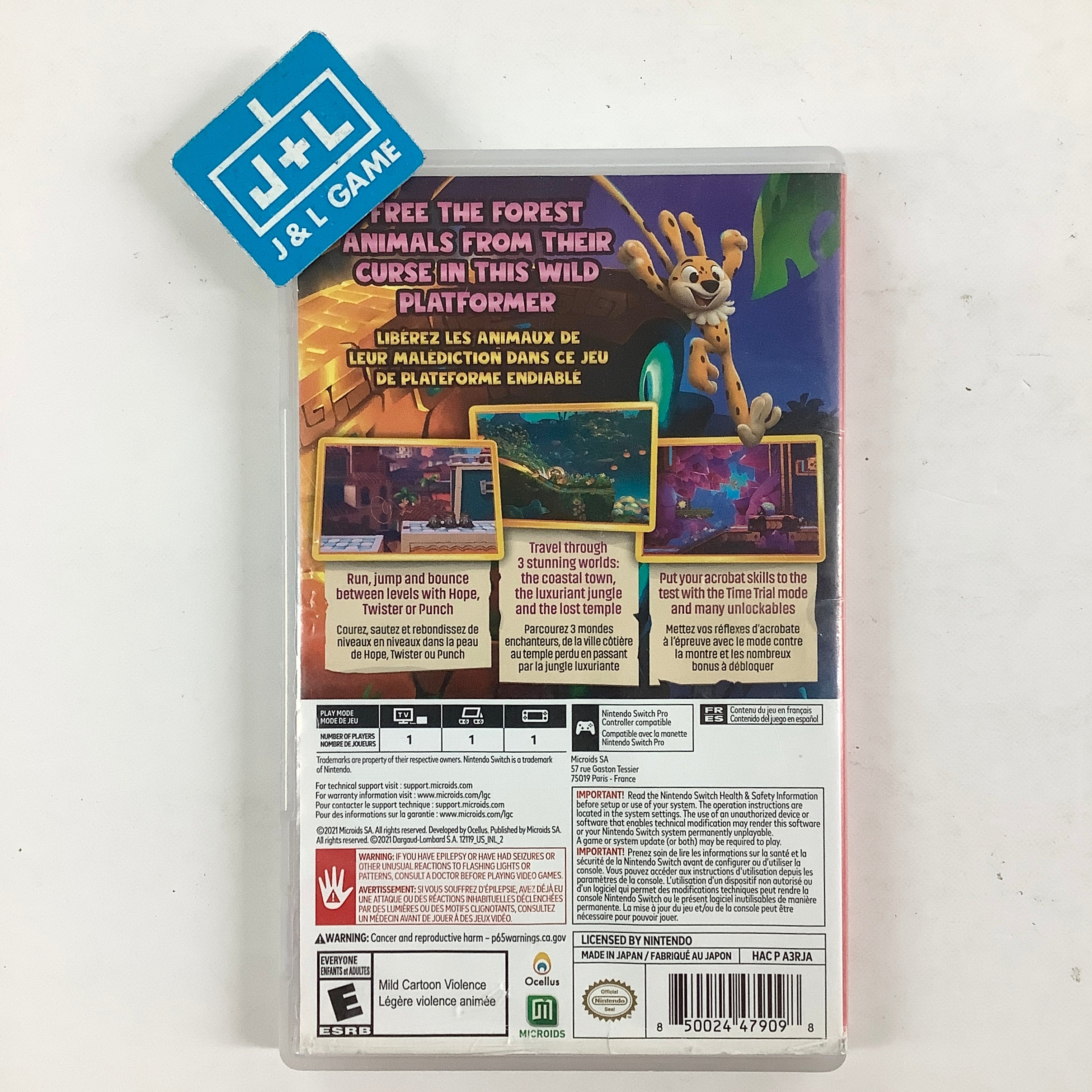 Marsupilami: Hoobadventure - (NSW) Nintendo Switch [Pre-Owned] Video Games Microids