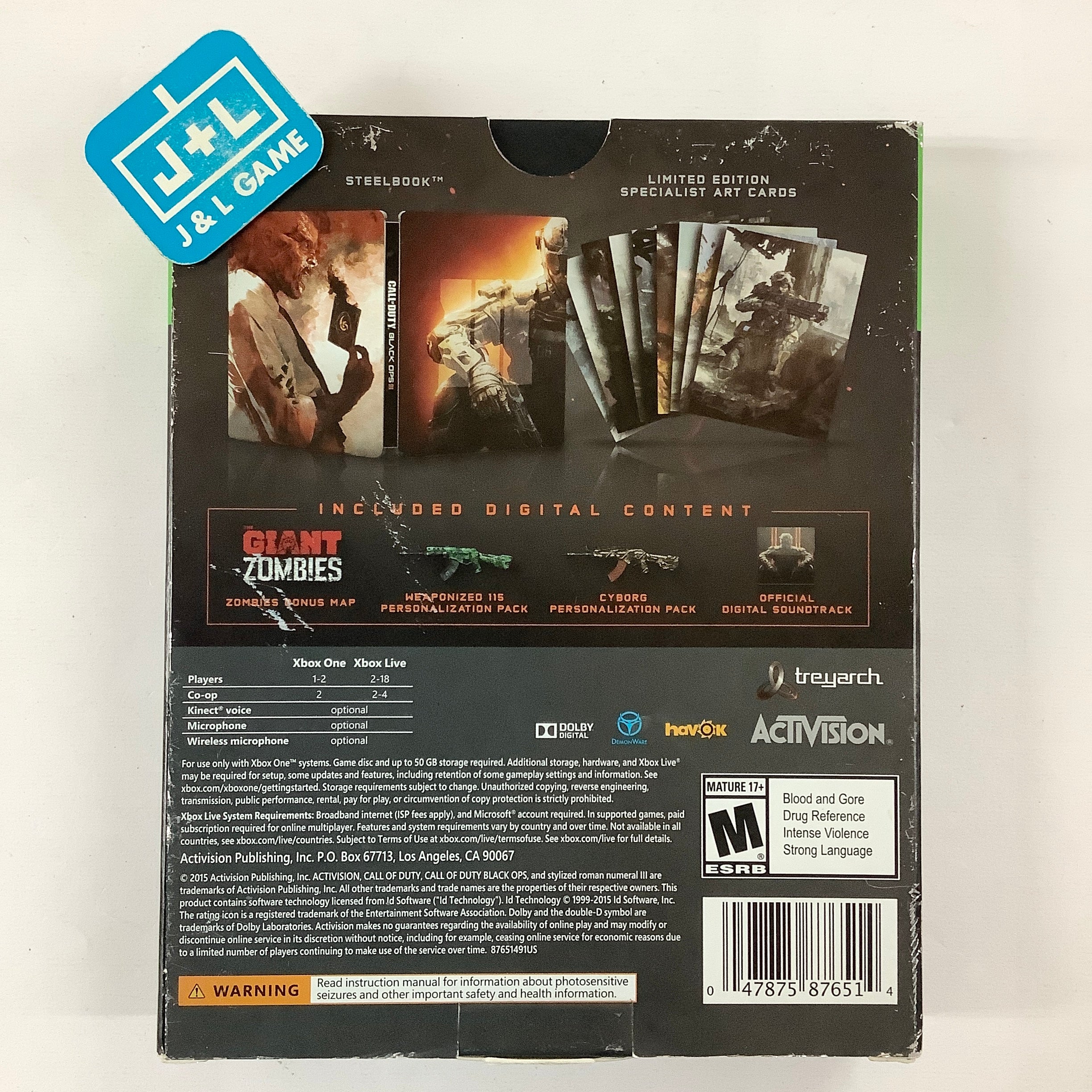 Call of Duty: Black Ops III (Hardened Edition) - (XB1) Xbox One