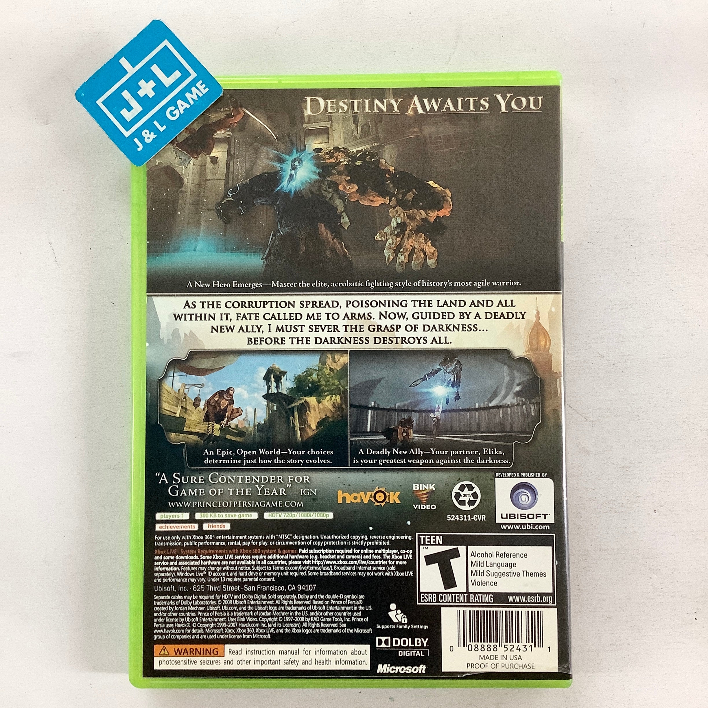 Prince of Persia (Limited Edition) - Xbox 360 [Pre-Owned] Video Games Ubisoft