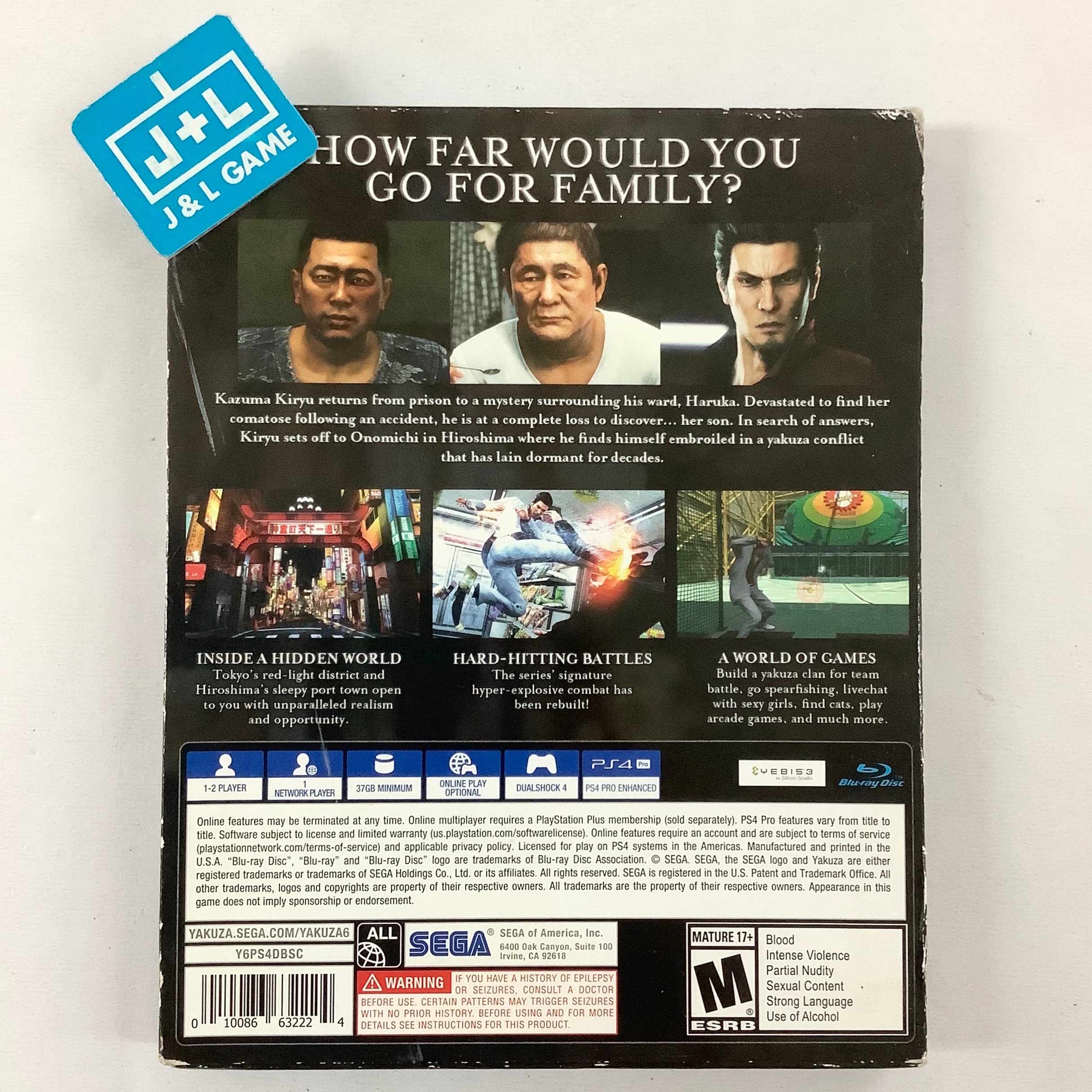 Yakuza 6: The Song of Life (Essence of Art Edition) - (PS4) PlayStation 4 [Pre-Owned] Video Games SEGA