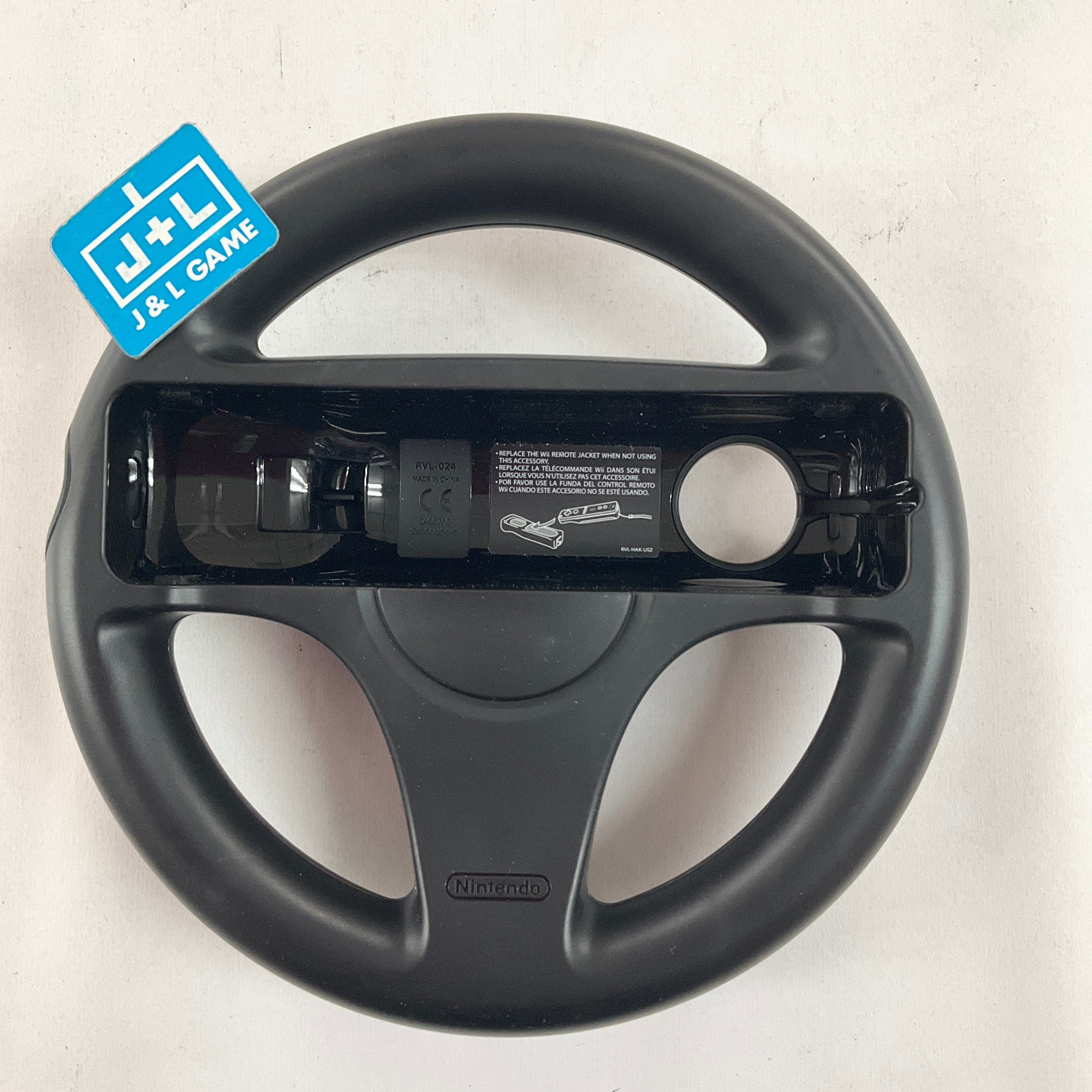 Nintendo Wii Wheel (Black) - Nintendo Wii [Pre-Owned] ACCESSORIES Nintendo