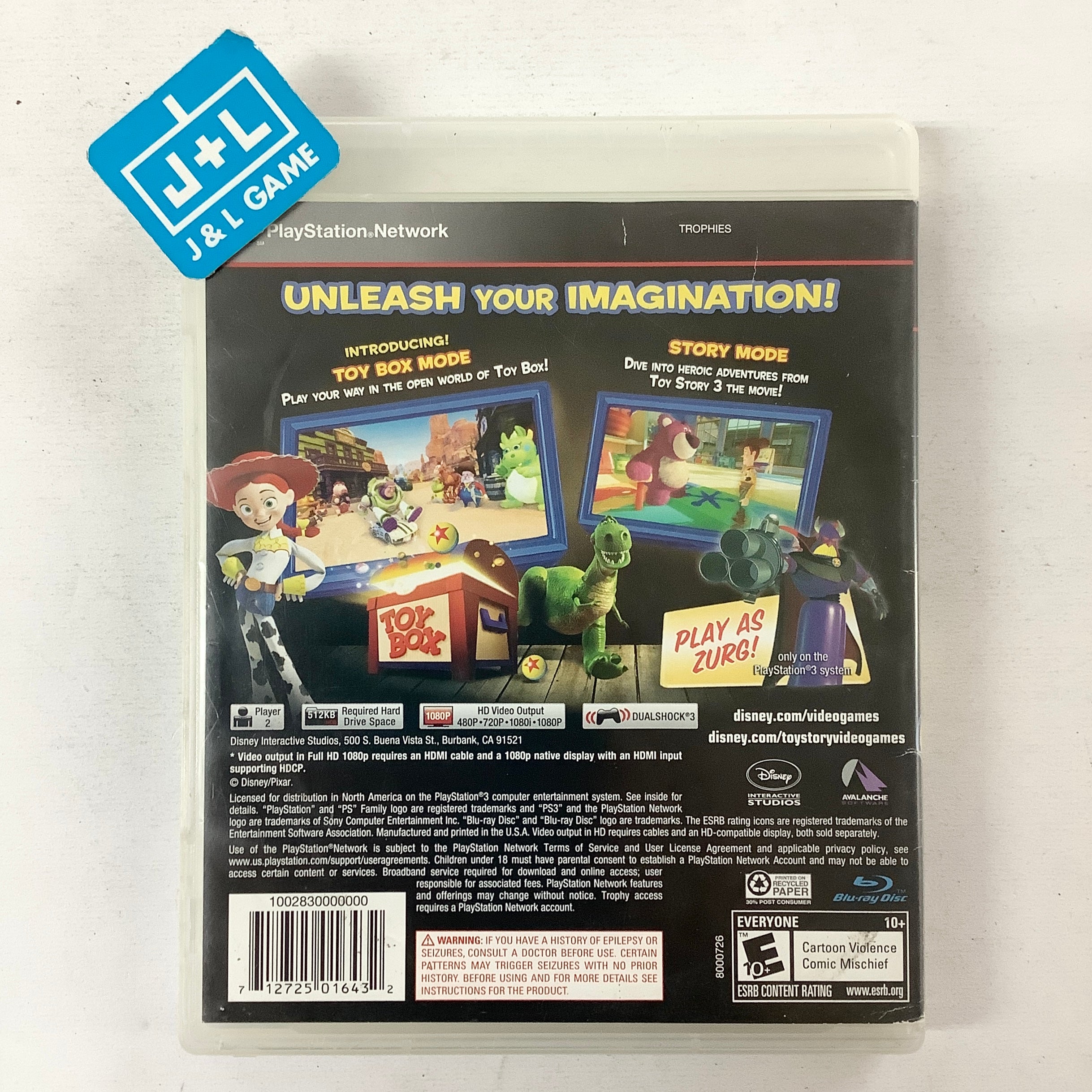 Toy Story 3 - (PS3) PlayStation 3 [Pre-Owned] | J&L Game
