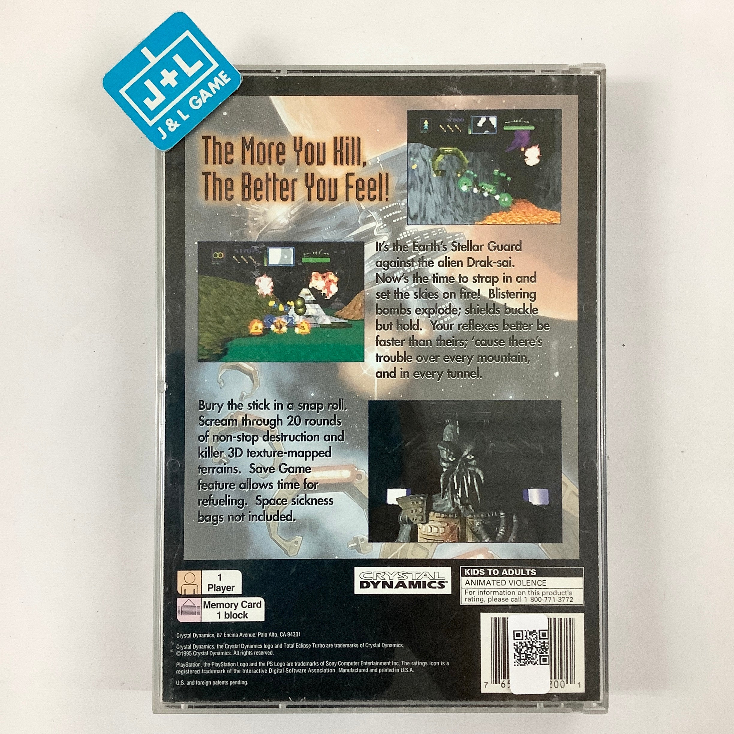 Total Eclipse Turbo (Long Box) - (PS1) Playstation 1 [Pre-Owned] Video Games Crystal Dynamics   