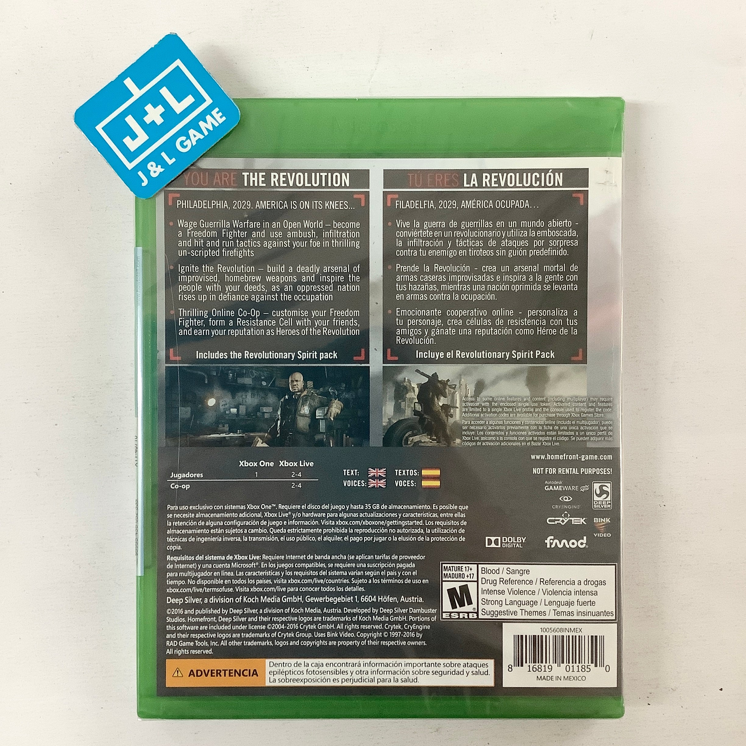 Homefront: The Revolution - (XB1) Xbox One | J&L Game