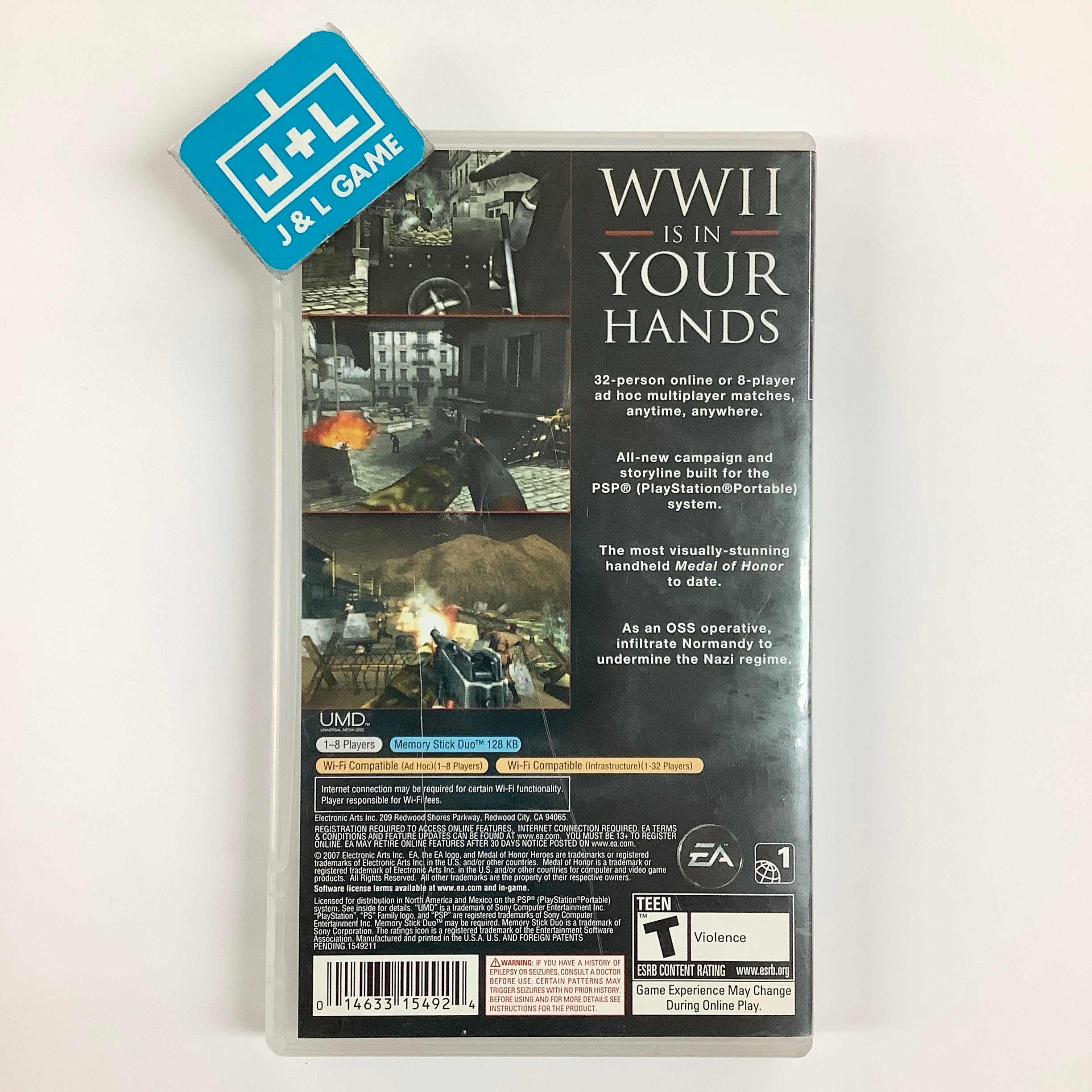 Medal of Honor Heroes 2 - SONY PSP [Pre-Owned] Video Games Electronic Arts