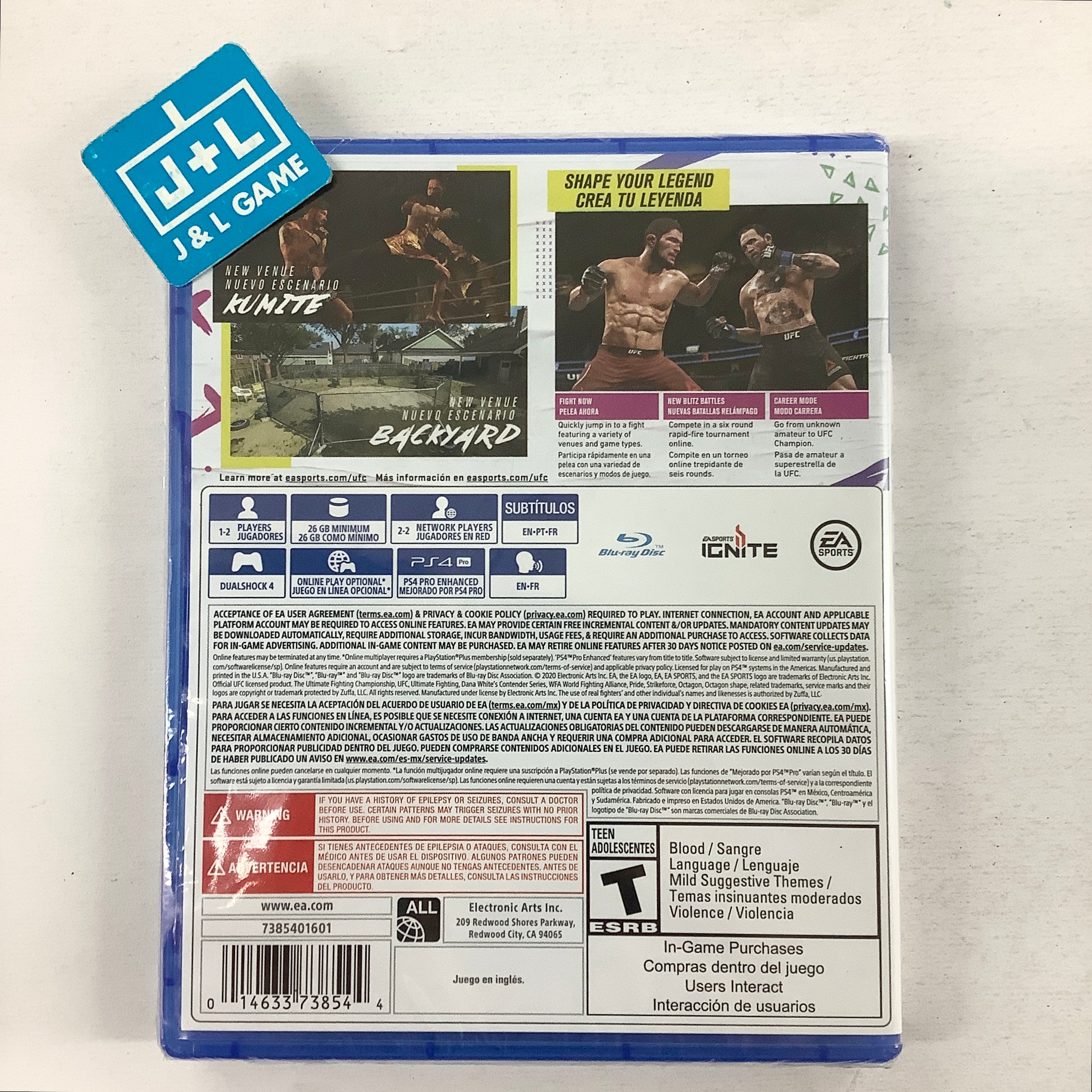 UFC 4 - (PS4) PlayStation 4 Video Games Electronic Arts
