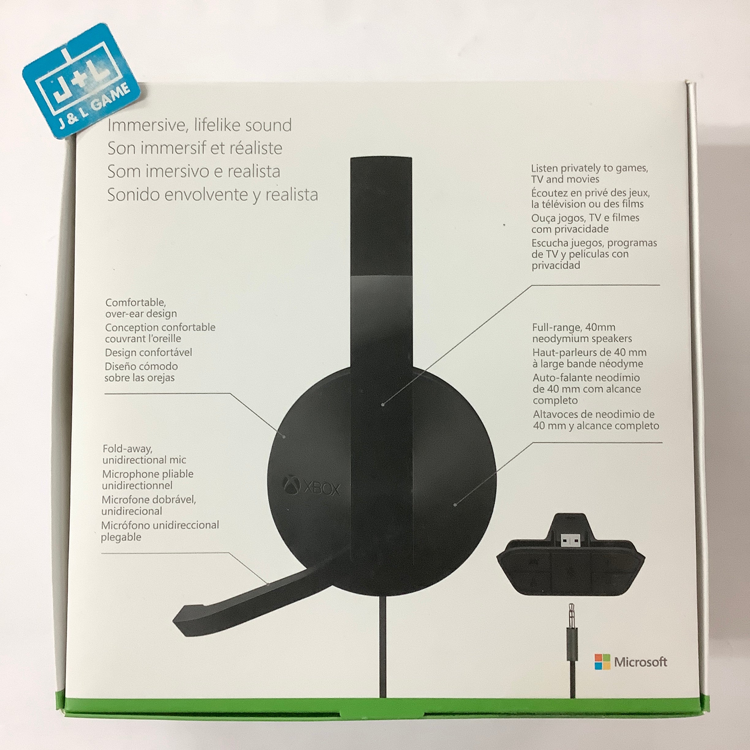 Xbox One Stereo Headset with Mic Adapter - (XB1) Xbox One Accessories Xbox   