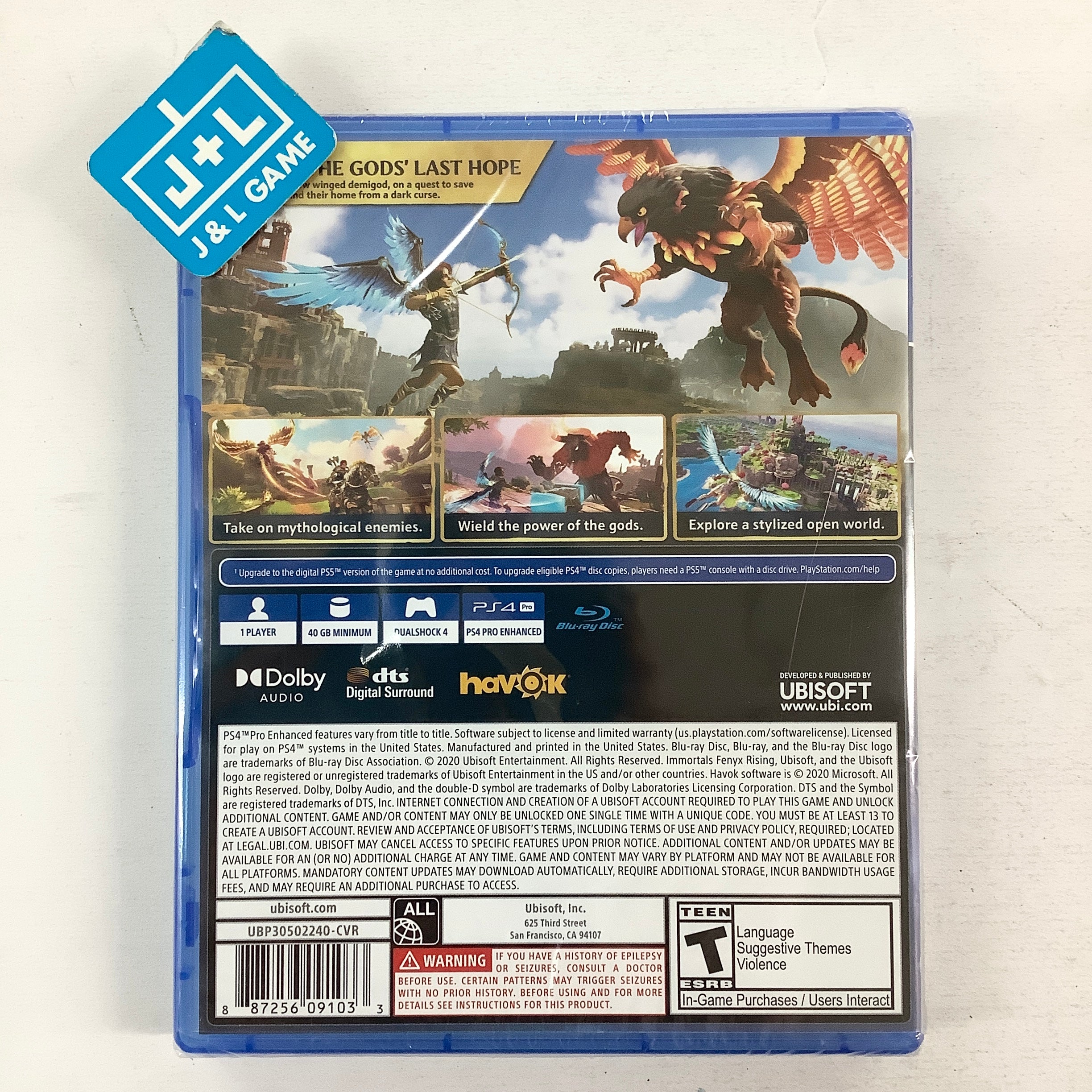 Immortals Fenyx Rising - (PS4) PlayStation 4 Video Games Ubisoft