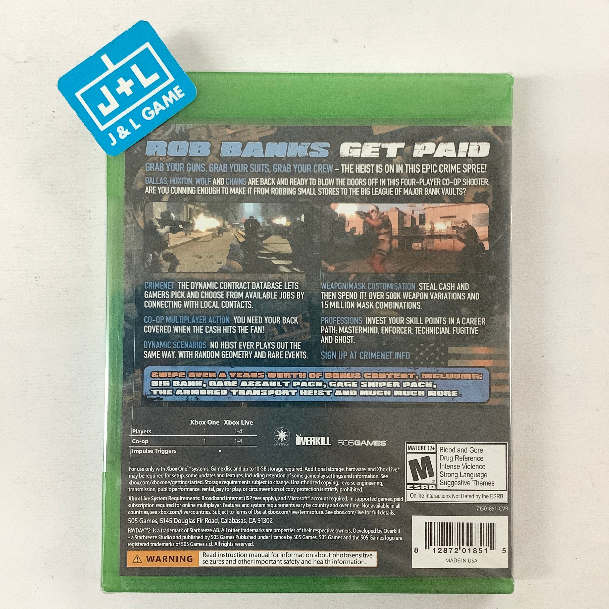 Payday 2: Crimewave Edition - (XB1) Xbox One | J&L Game