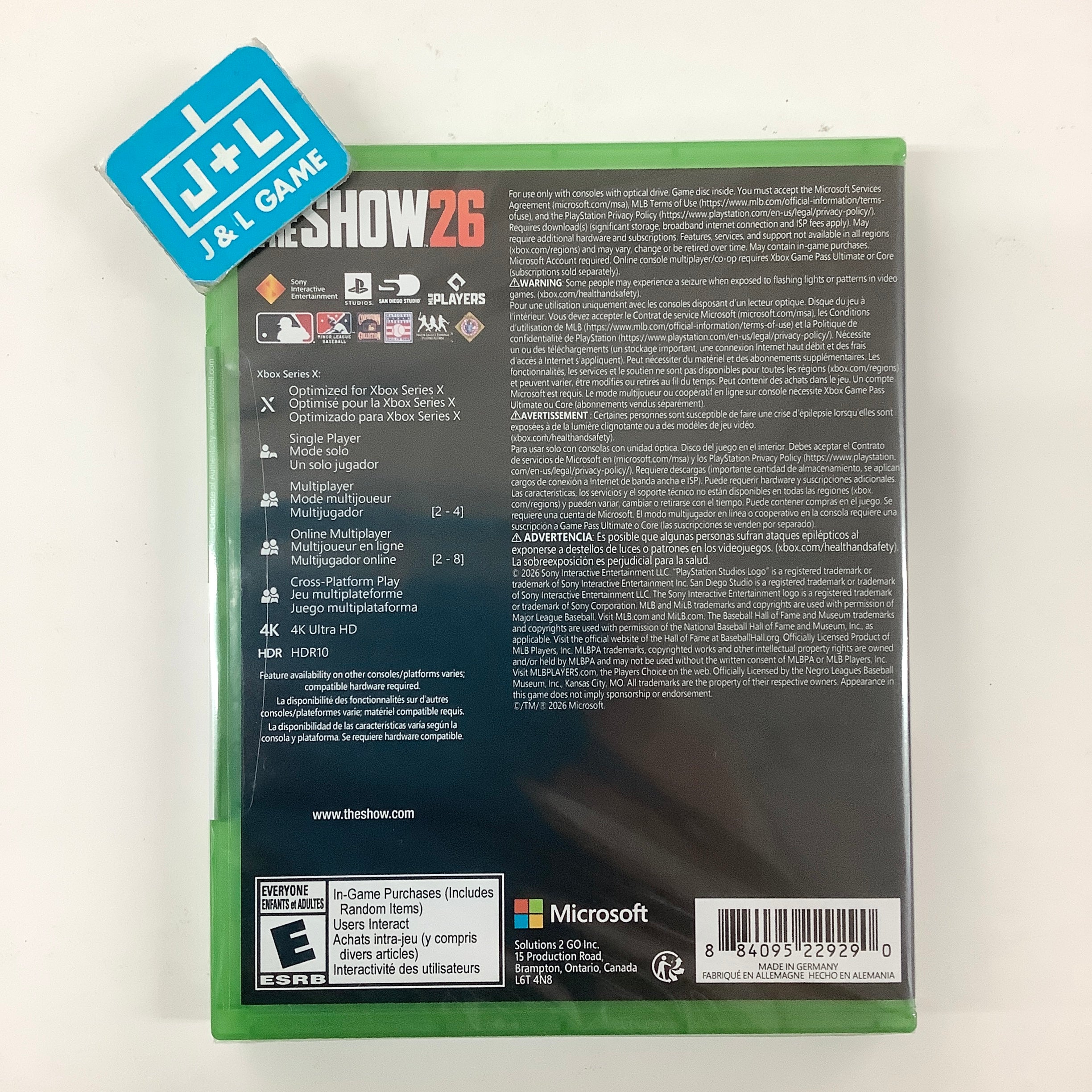 MLB The Show 26 - (XSX) Xbox Series X Video Games Sony Interactive Entertainment