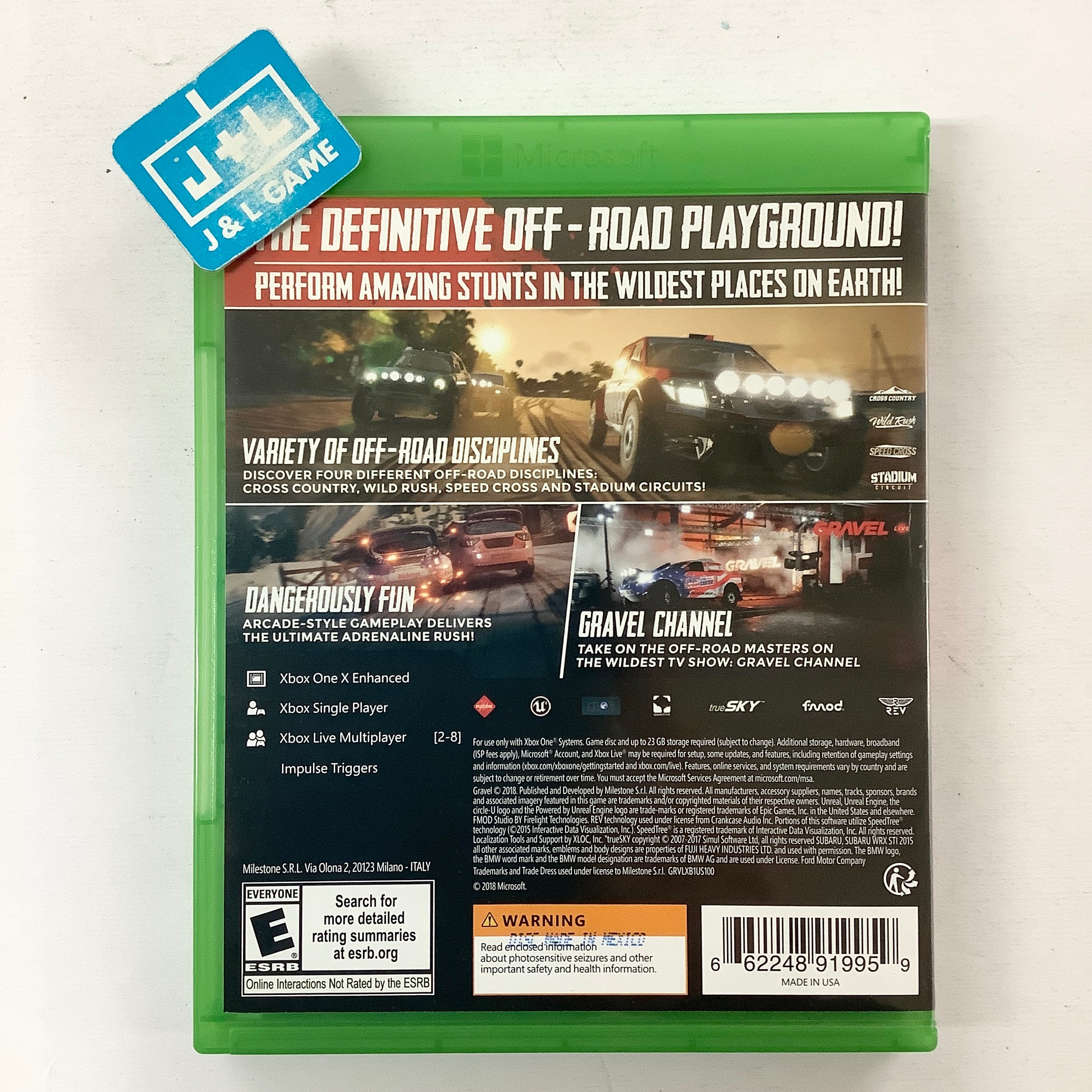 Gravel - (XB1) Xbox One [Pre-Owned] Video Games Milestone S.r.l   