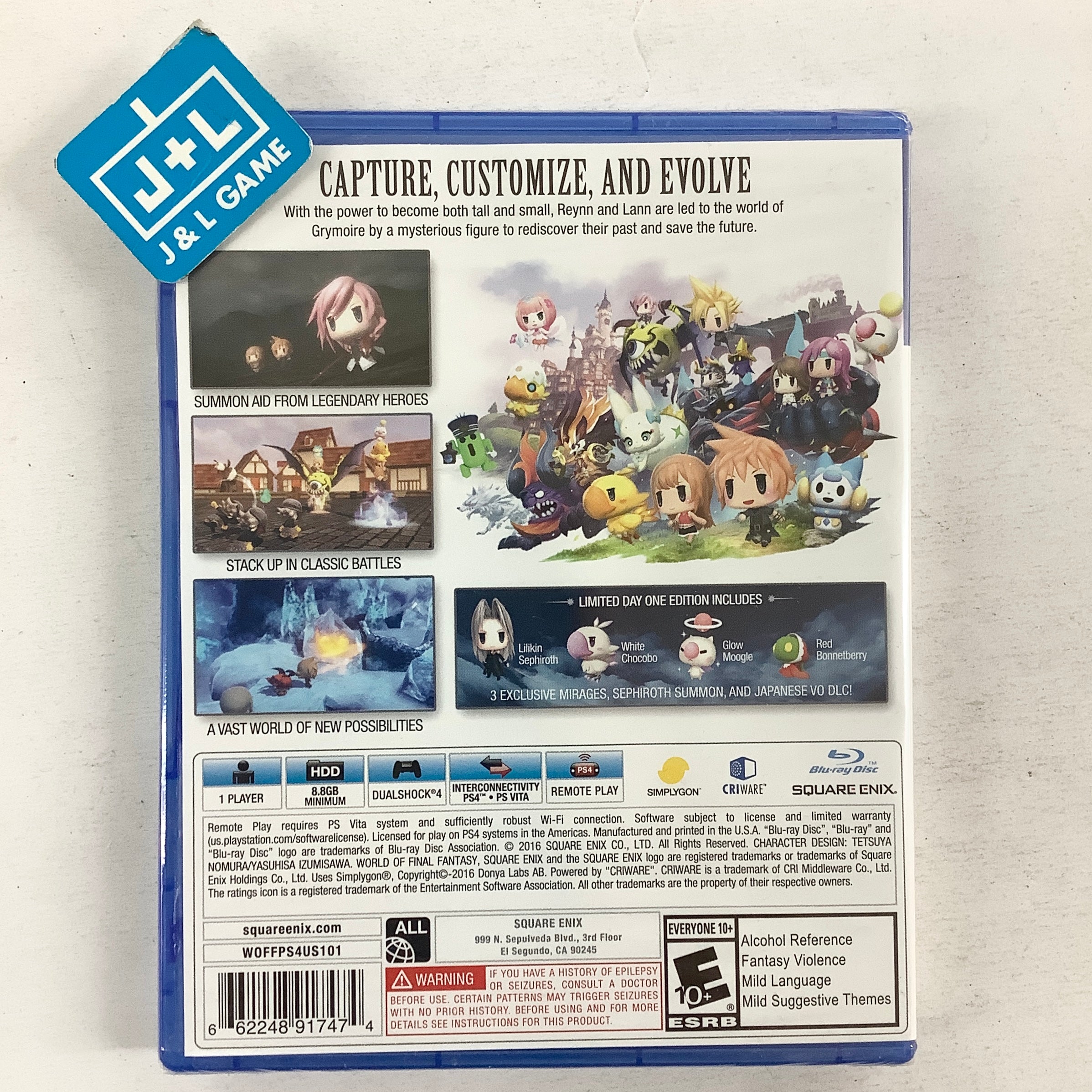 World of Final Fantasy (Day One Edition) - (PS4) PlayStation 4 Video Games Square Enix