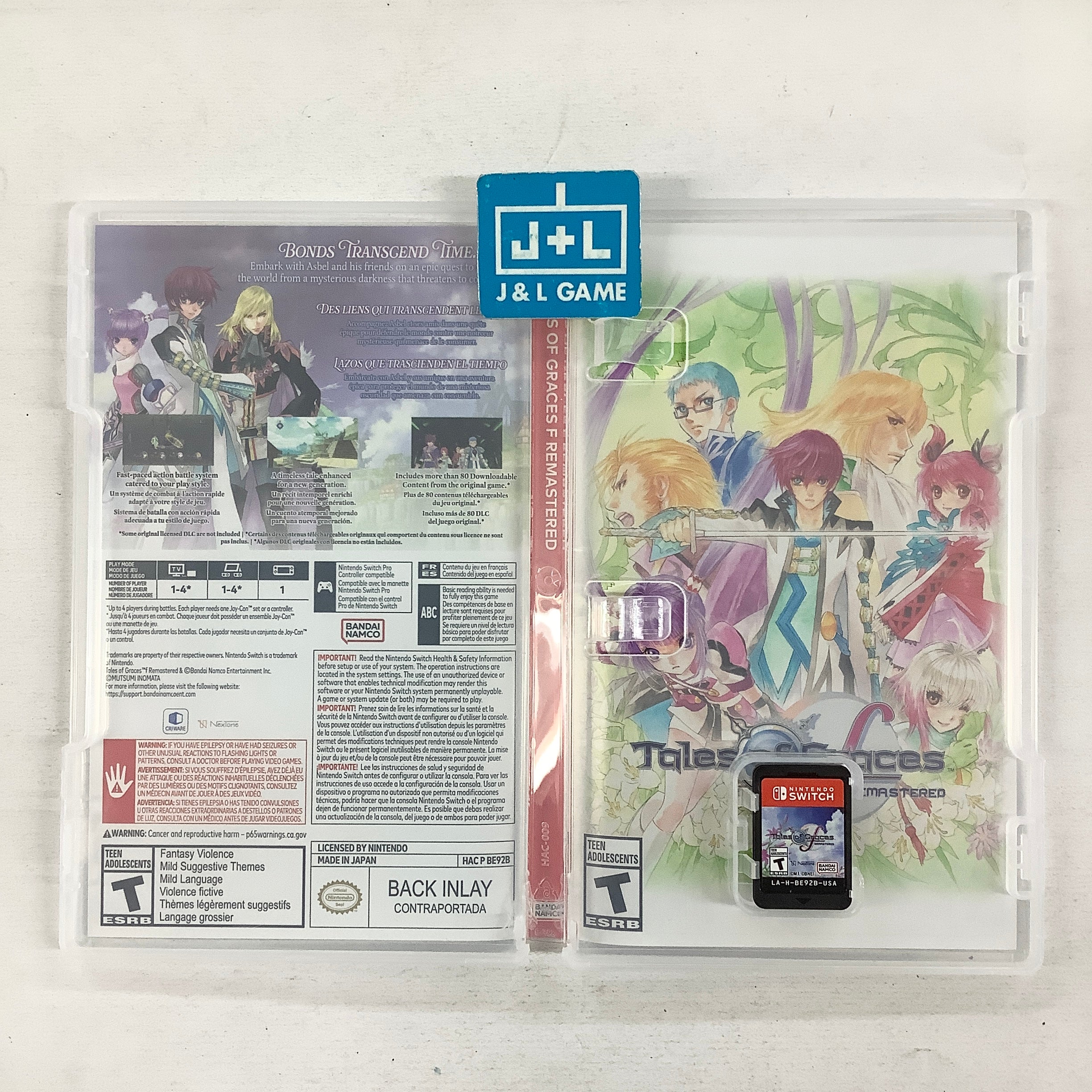 Tales of Graces f Remastered - (NSW) Nintendo Switch [Pre-Owned] Video Games BANDAI NAMCO Entertainment
