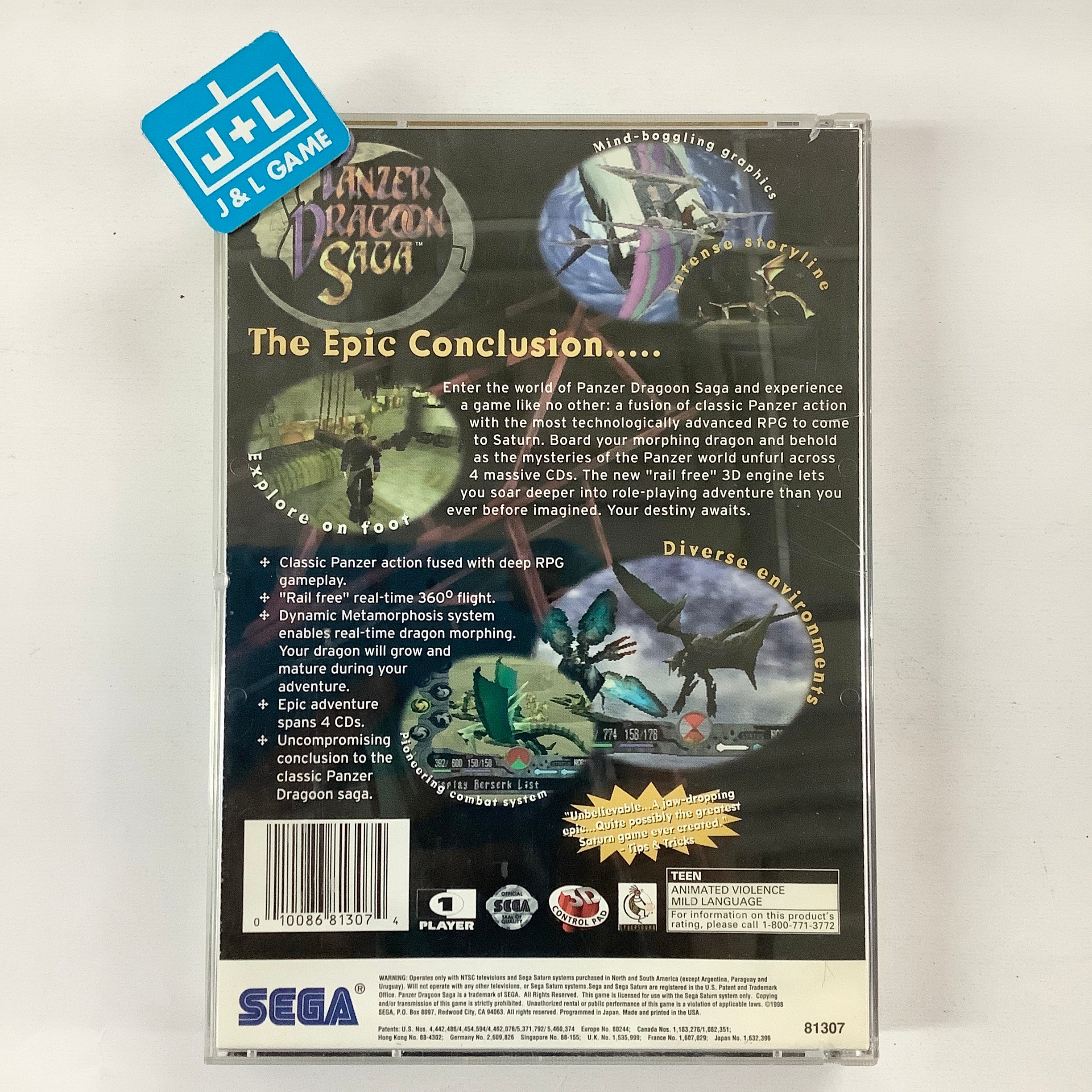 Panzer Dragoon Saga - (SS) SEGA Saturn [Pre-Owned] Video Games Sega   
