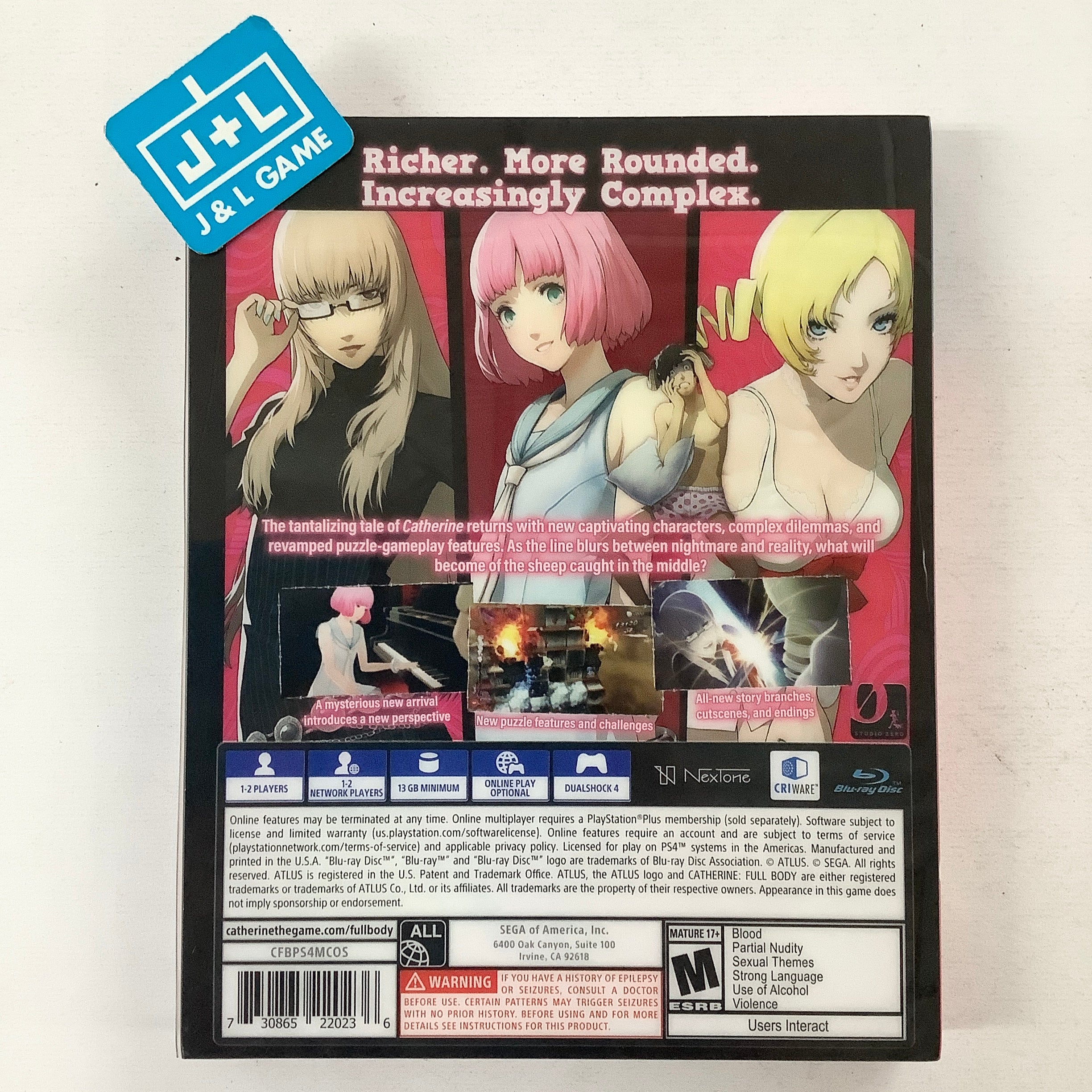 Catherine: Full Body (Steelbook Launch Edition) - (PS4) PlayStation 4 [Pre-Owned] Video Games Atlus   