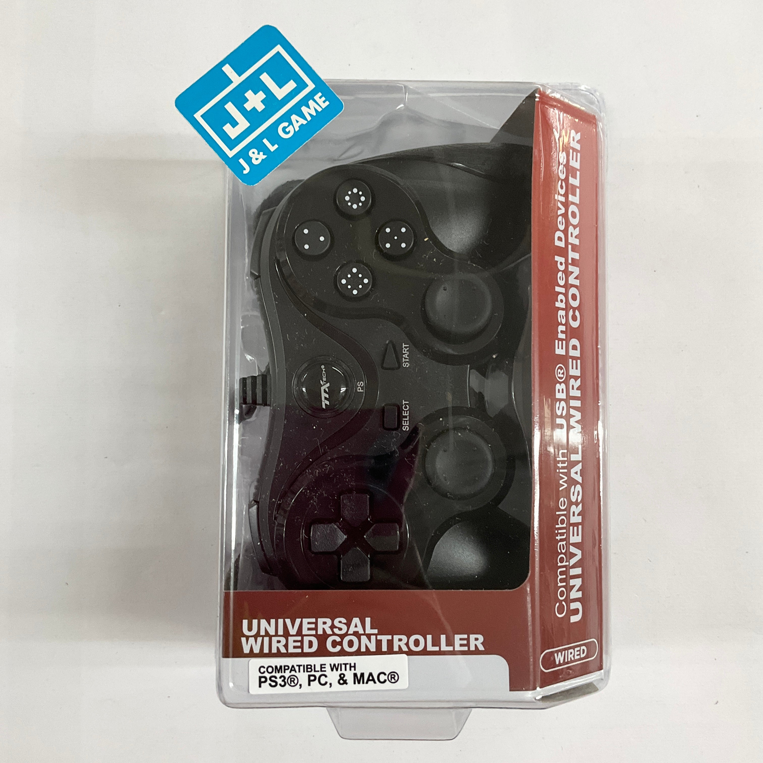 TTX Playstation 3 Universal Wired Controller (Black) - (PS3) Playstation 3 Accessories TTX Tech   