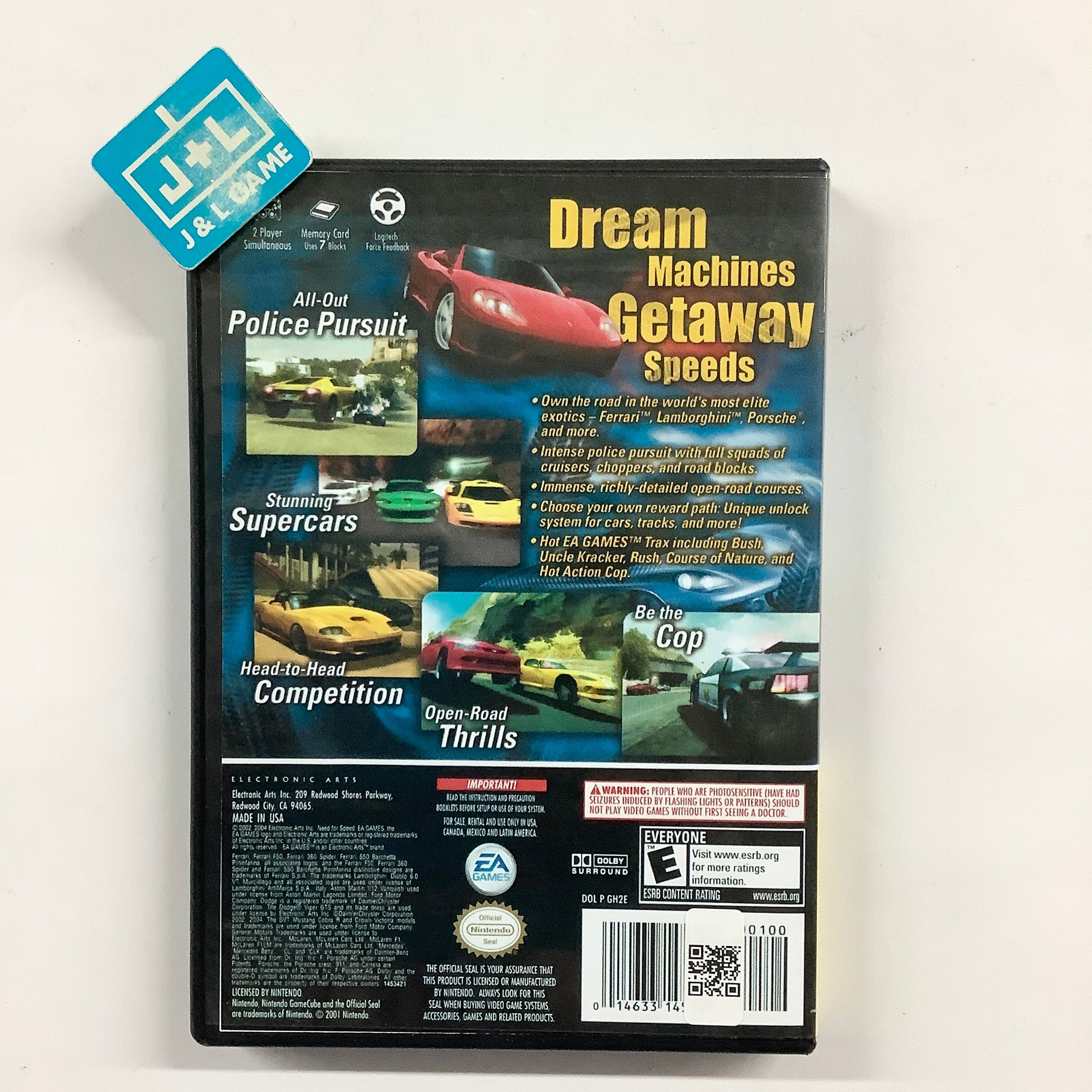Need for Speed: Hot Pursuit 2 (Player's Choice) - (GC) GameCube [Pre-Owned] Video Games Electronic Arts   