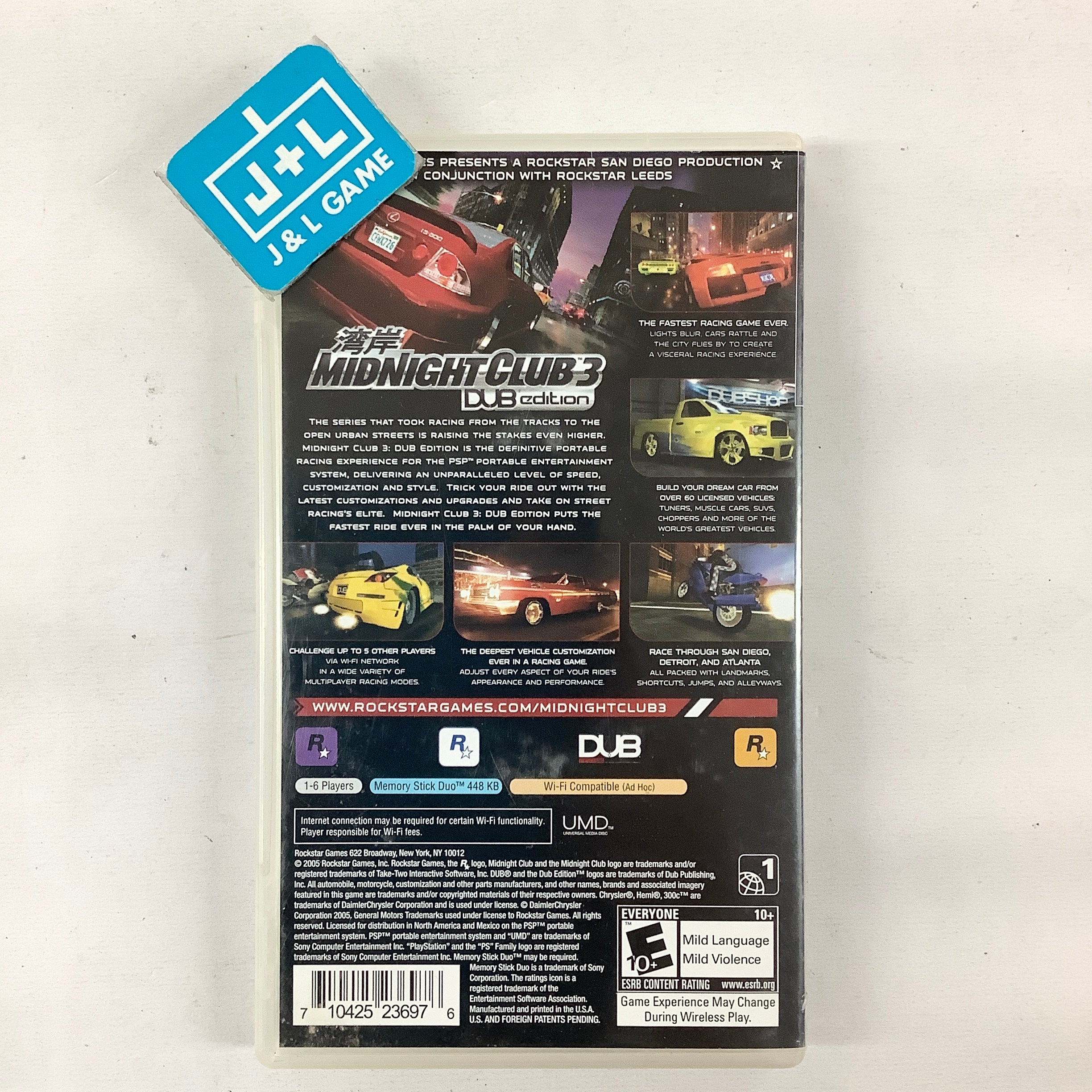 Midnight Club 3: DUB Edition - SONY PSP [Pre-Owned] Video Games Rockstar Games