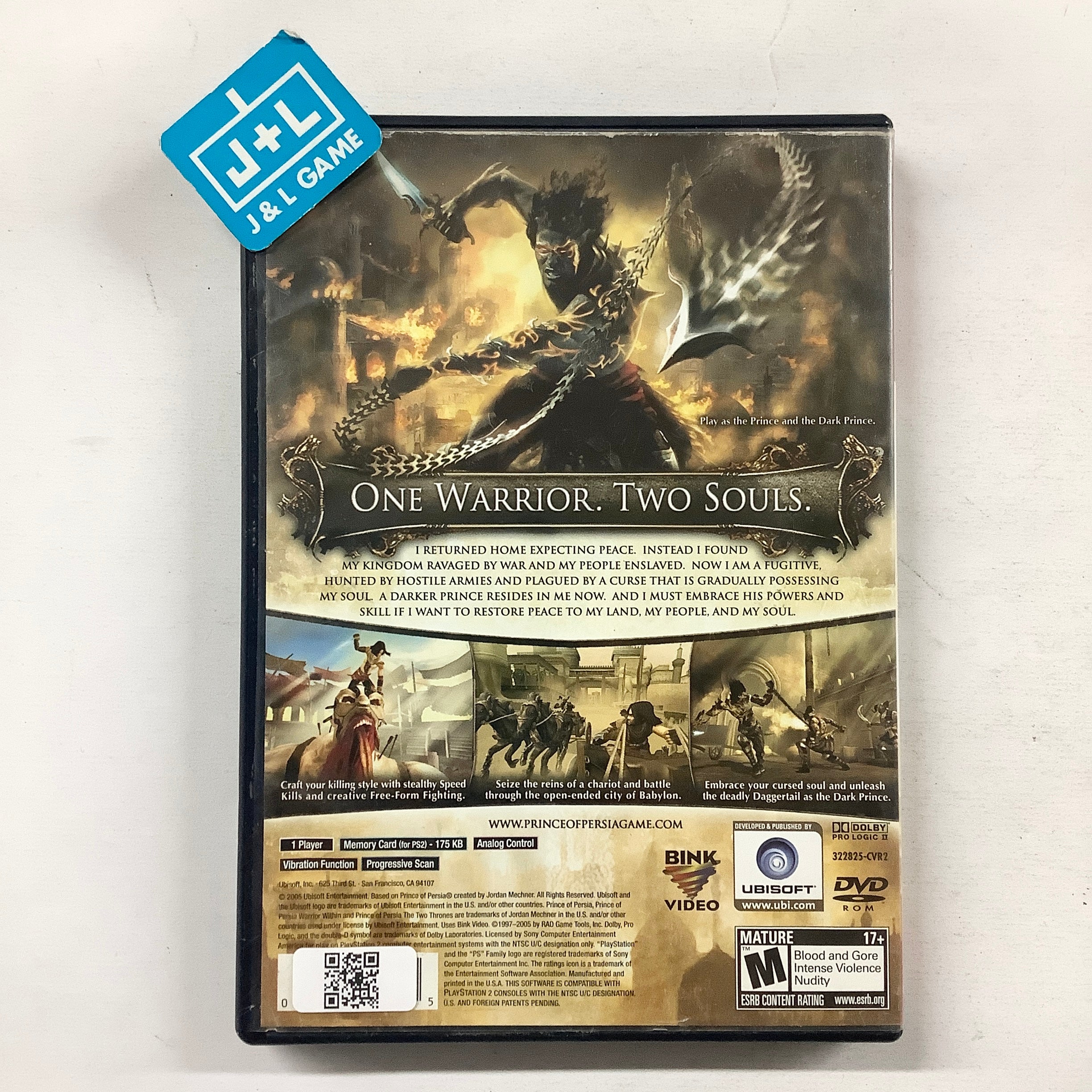 Prince of Persia: The Two Thrones (Greatest Hits) - (PS2) PlayStation 2 [Pre-Owned] Video Games Ubisoft