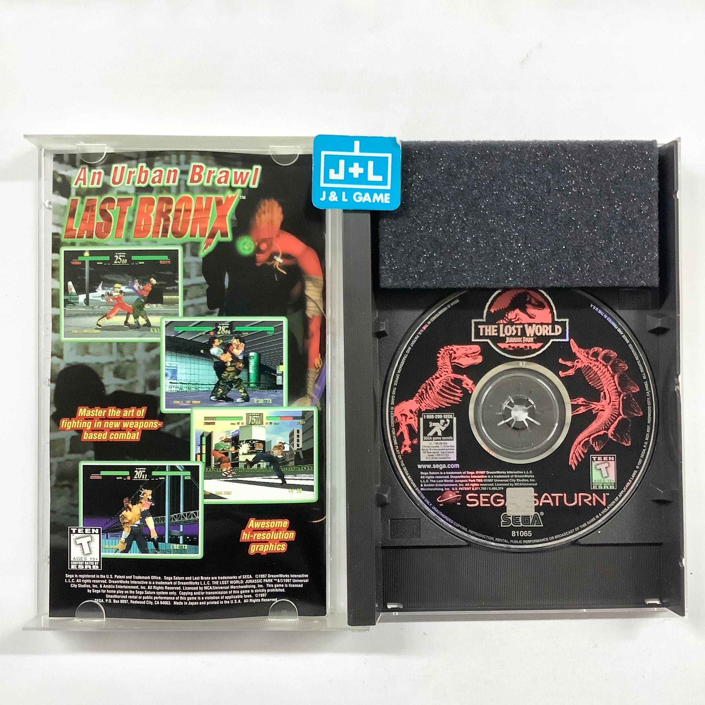 The Lost World: Jurassic Park - (SS) SEGA Saturn [Pre-Owned] | J&L