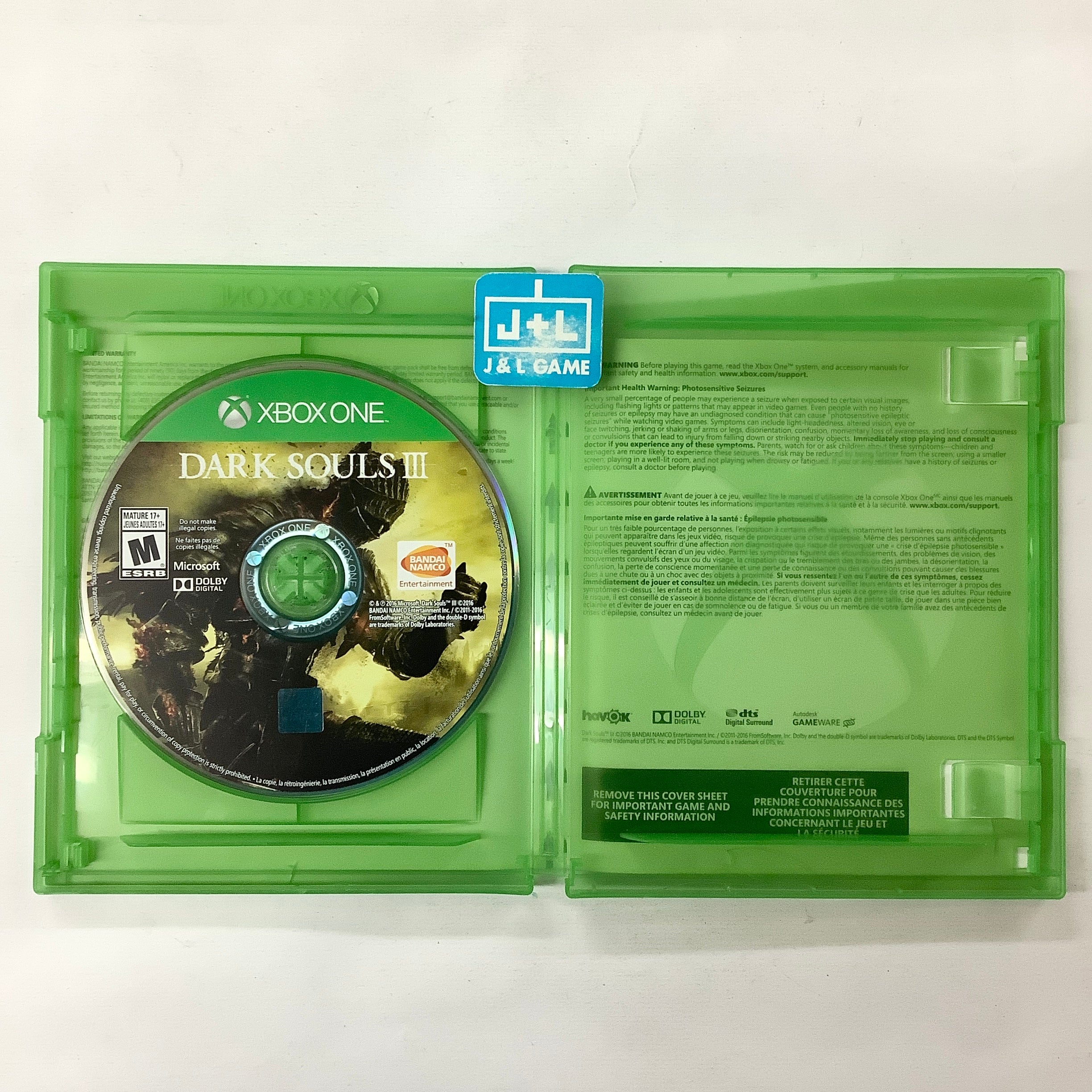 Dark Souls III - (XB1) Xbox One [Pre-Owned] Video Games Bandai Namco Games   