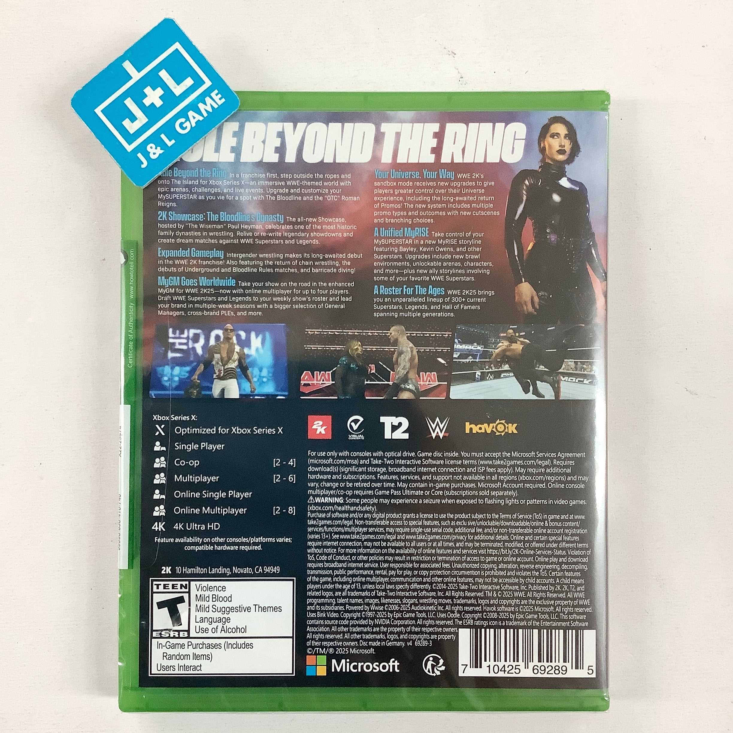 WWE 2K25 - (XSX) Xbox Series X | J&L Game