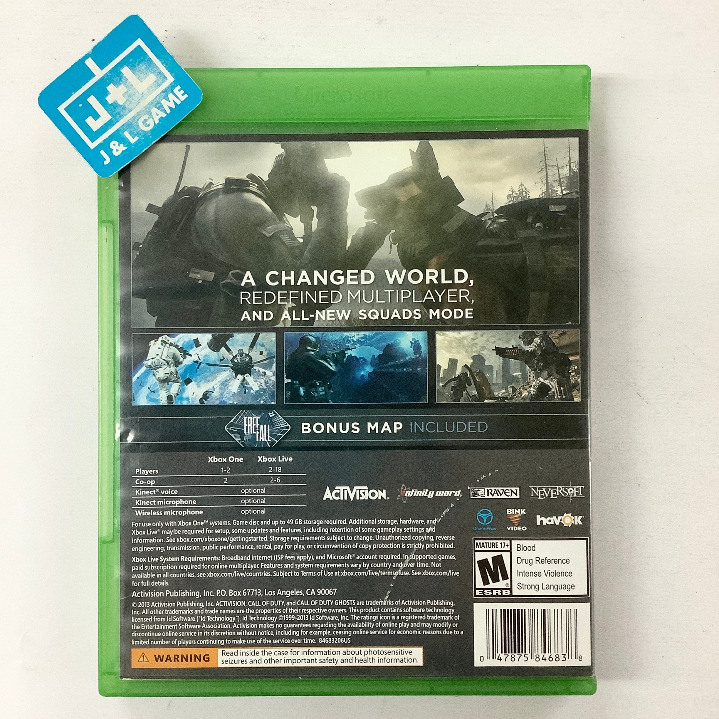 Call of Duty: Ghosts - (XB1) Xbox One [Pre-Owned] Video Games Activision   