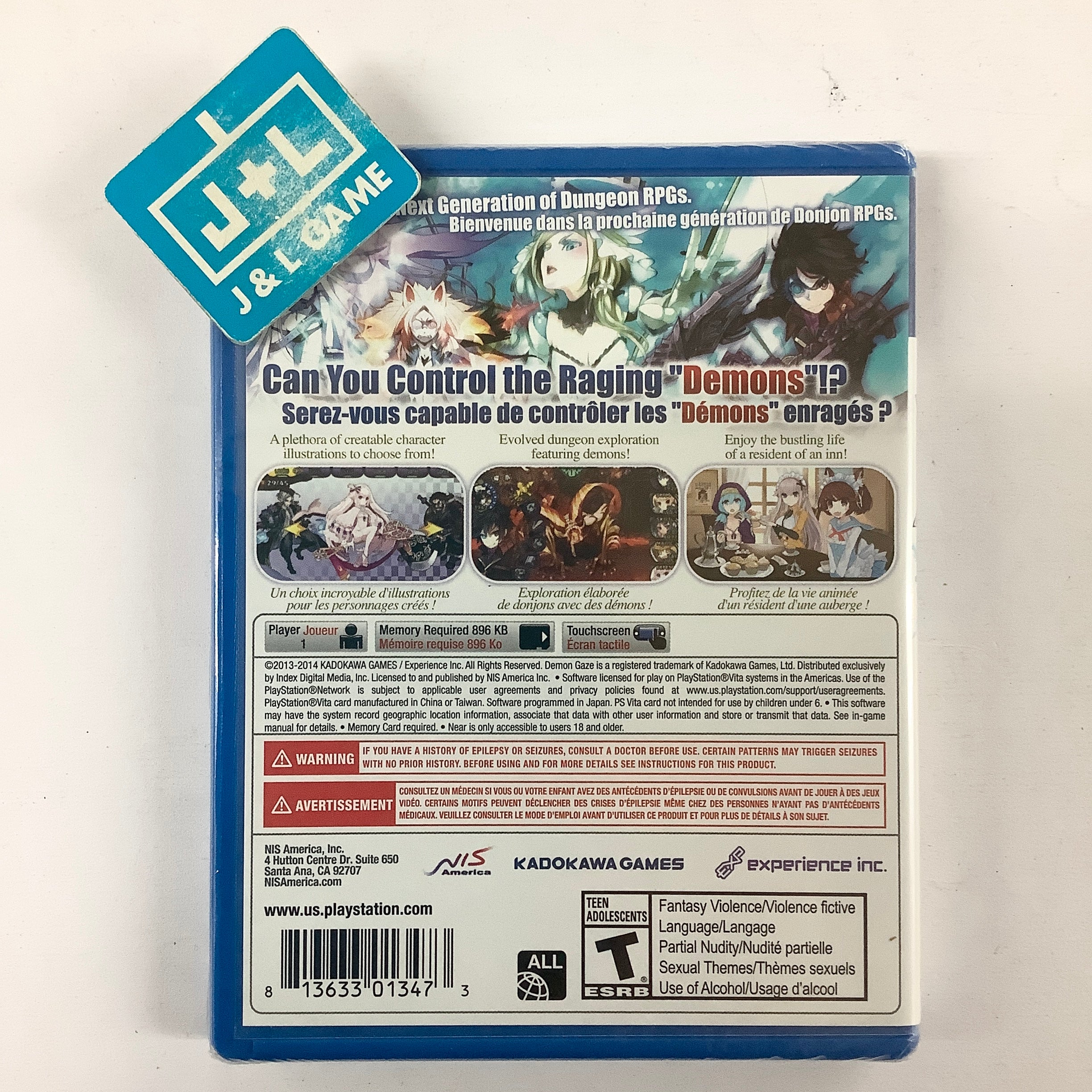 Demon Gaze - (PSV) PlayStation Vita | J&L Game