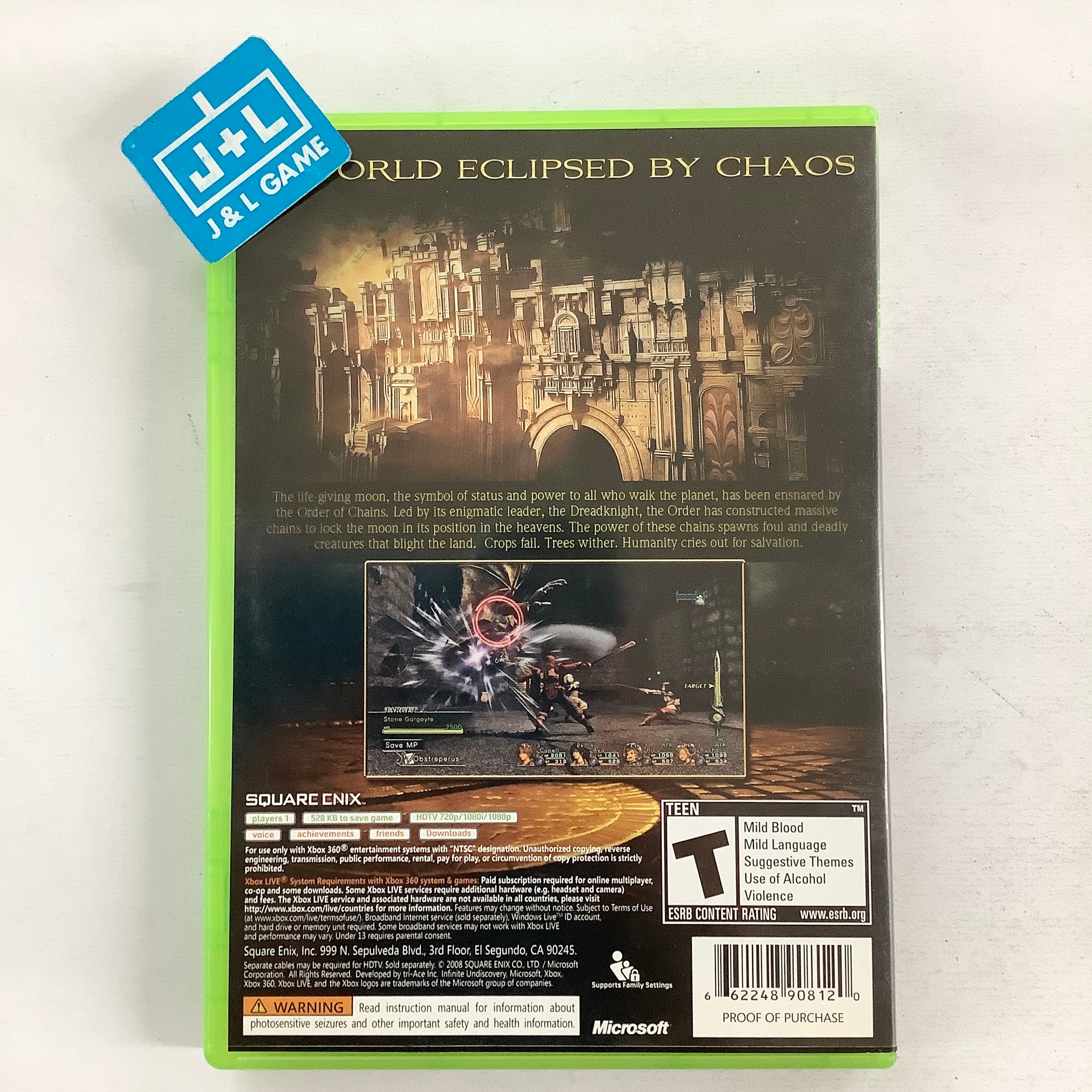 Infinite Undiscovery - Xbox 360 [Pre-Owned] Video Games Square Enix