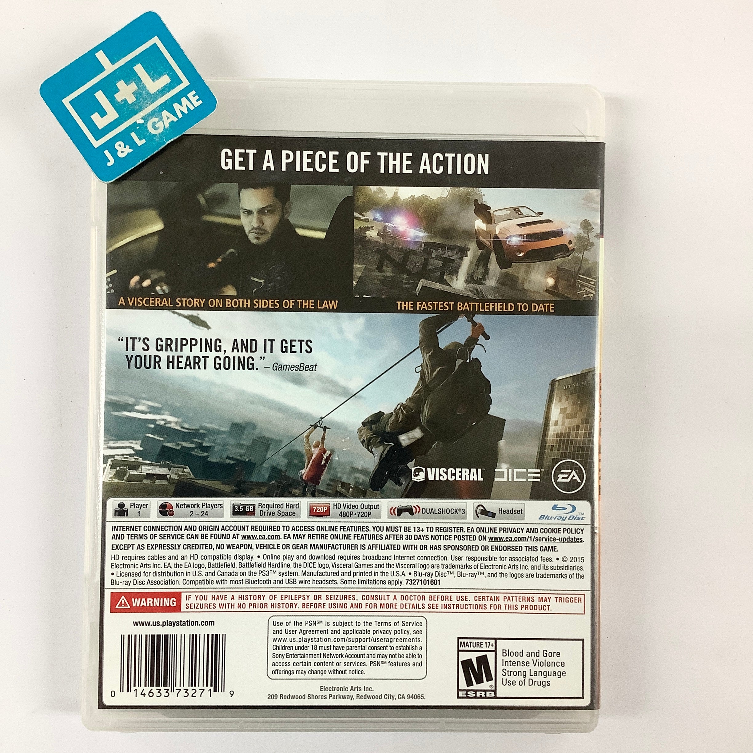 Battlefield Hardline - (PS3) PlayStation 3 [Pre-Owned] | J&L Game