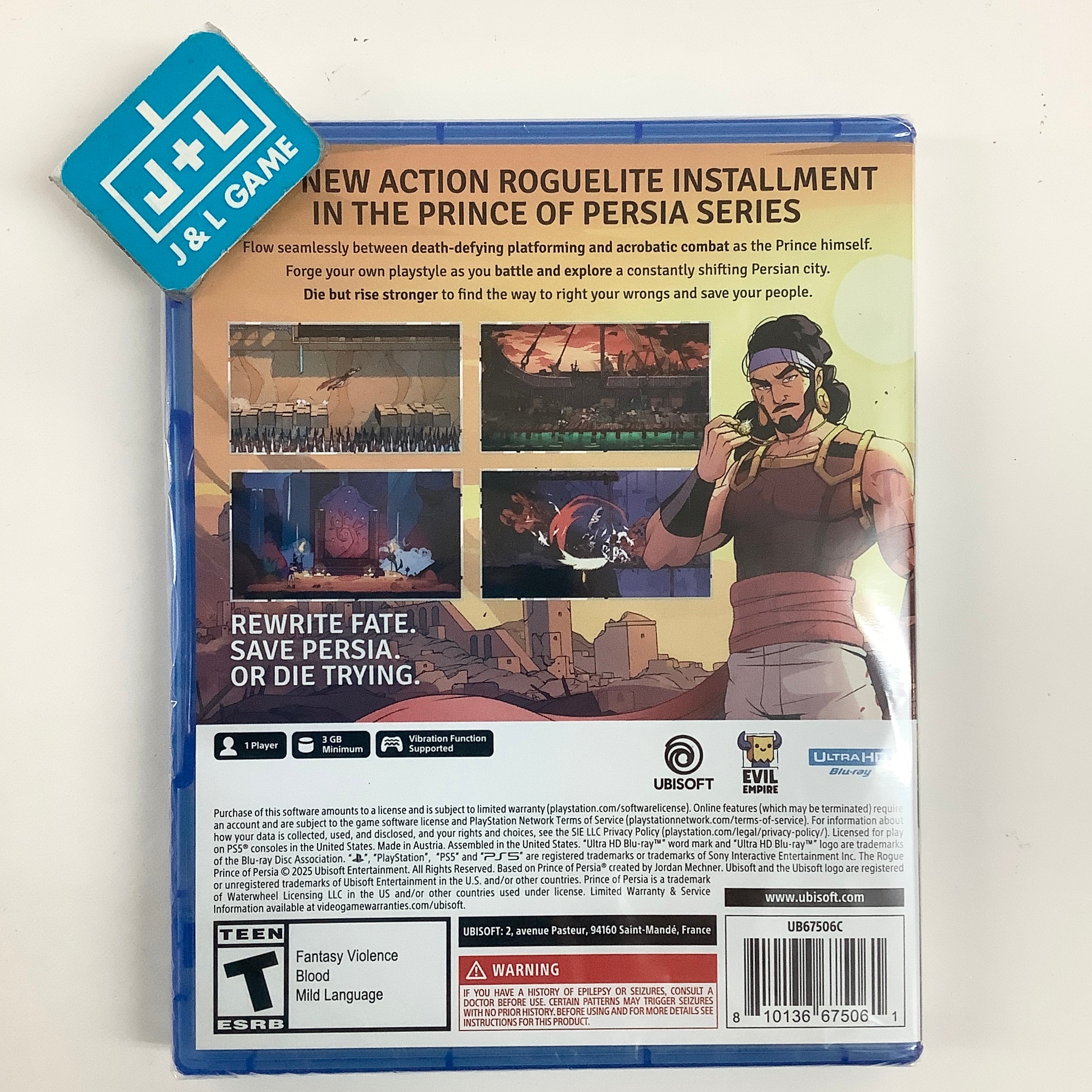 The Rogue Prince of Persia - (PS5) PlayStation 5 Video Games Ubisoft