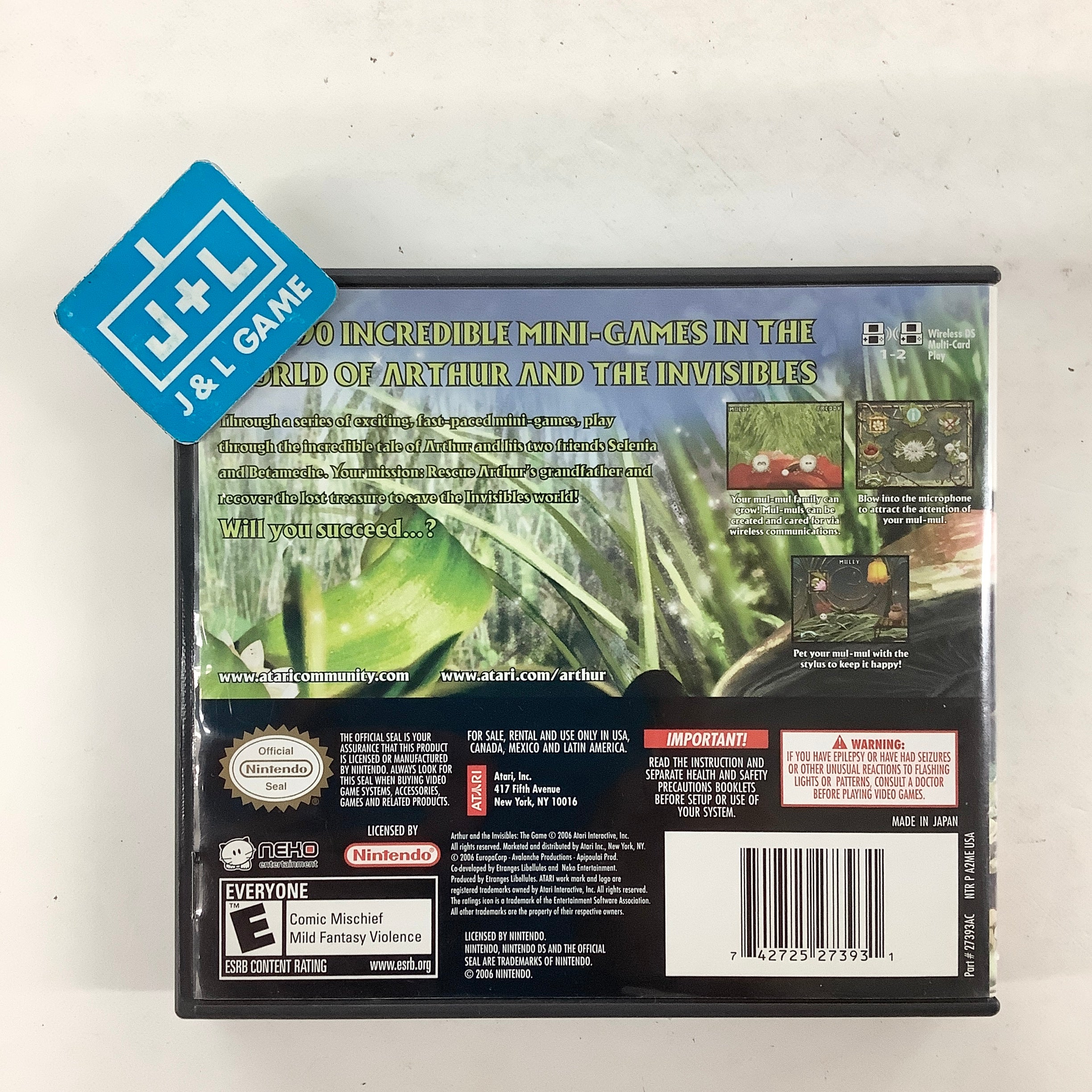 Arthur and the Invisibles: The Game - (NDS) Nintendo DS [Pre-Owned]