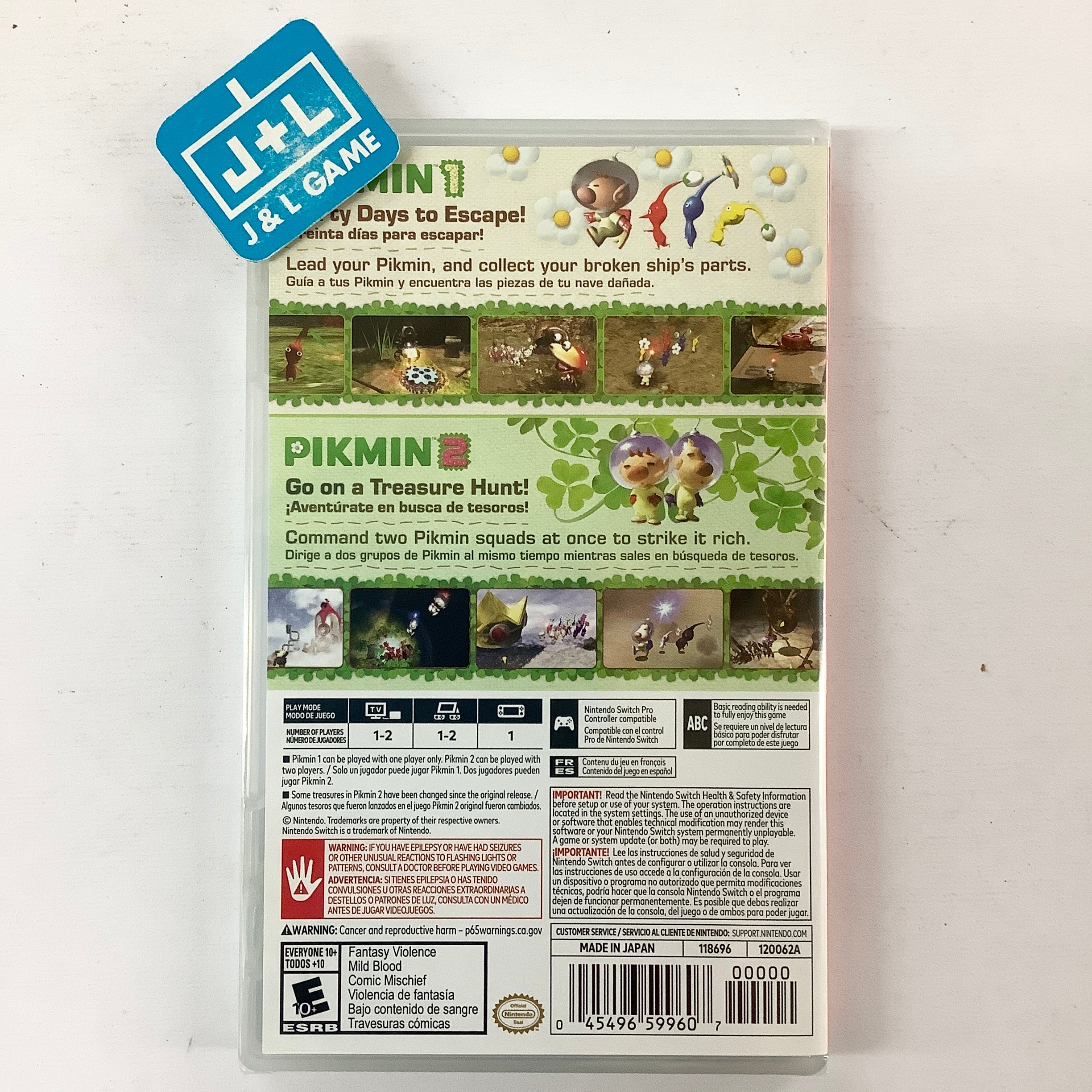 Pikmin 1 + 2 - (NSW) Nintendo Switch | J&L Game