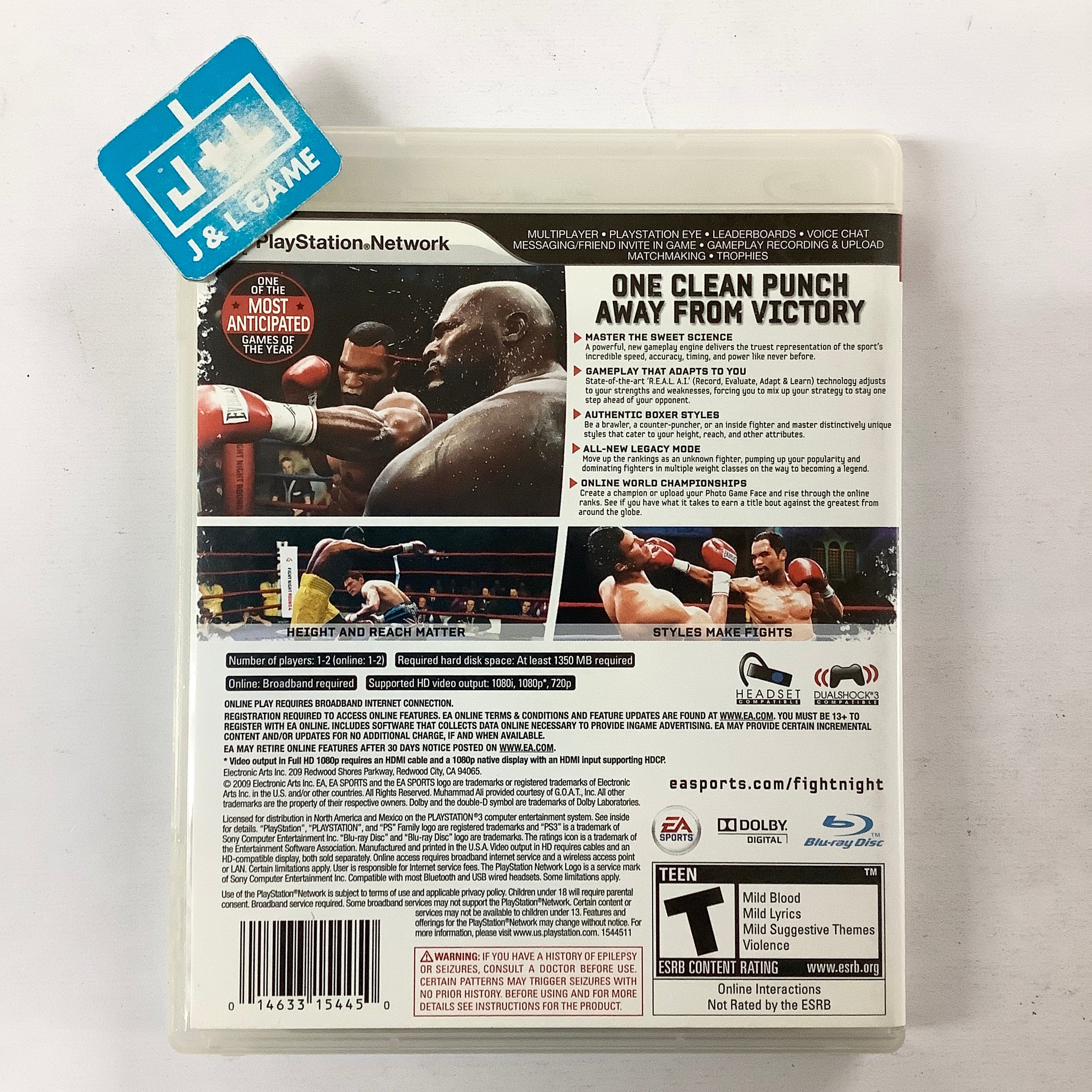 Fight Night Round 4 - (PS3) PlayStation 3 [Pre-Owned] Video Games EA Sports   