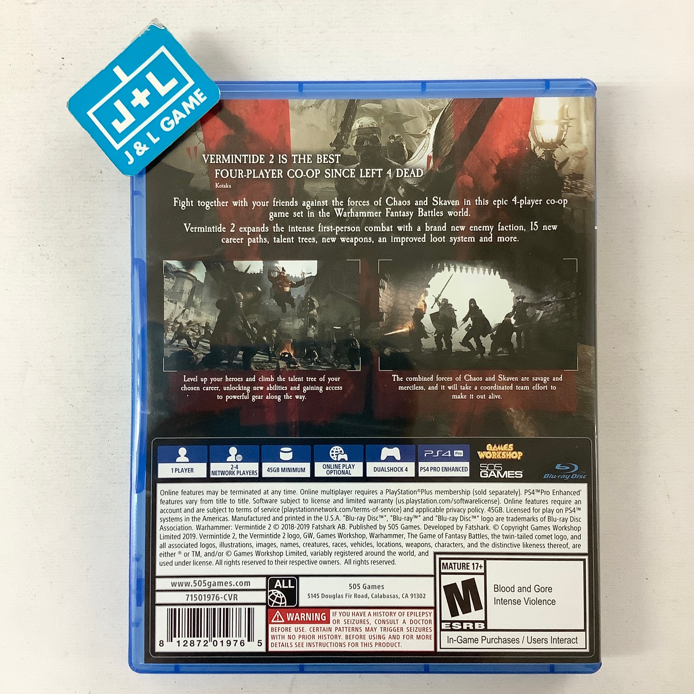 Warhammer: Vermintide 2 (Deluxe Edition) - (PS4) PlayStation 4 [Pre-Owned] Video Games 505 Games