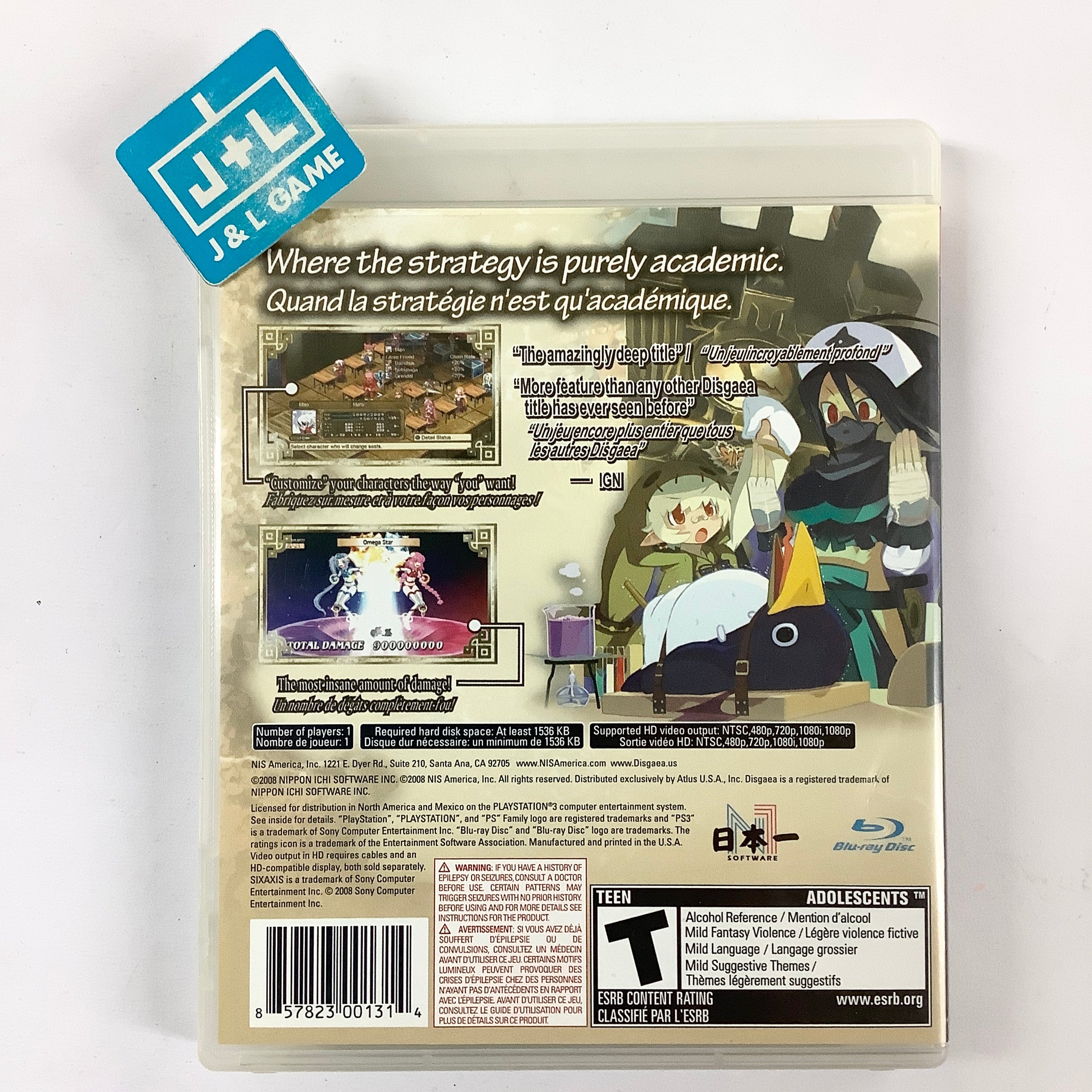 Disgaea 3: Absence of Justice - (PS3) PlayStation 3 [Pre-Owned] Video Games Atlus   