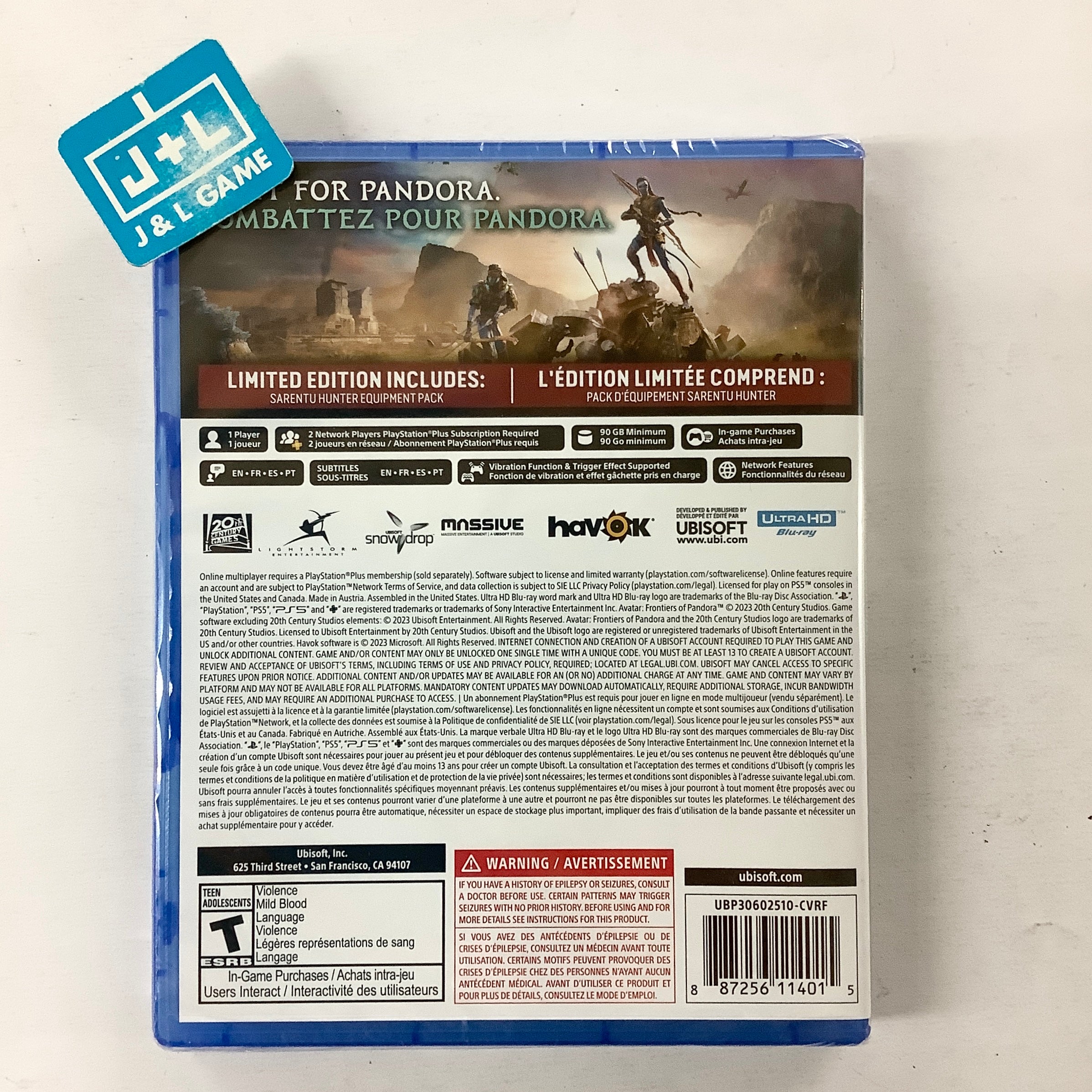Avatar: Frontiers of Pandora (Limited Edition) - (PS5) Playstation 5 Video Games J&L Video Games New York City   
