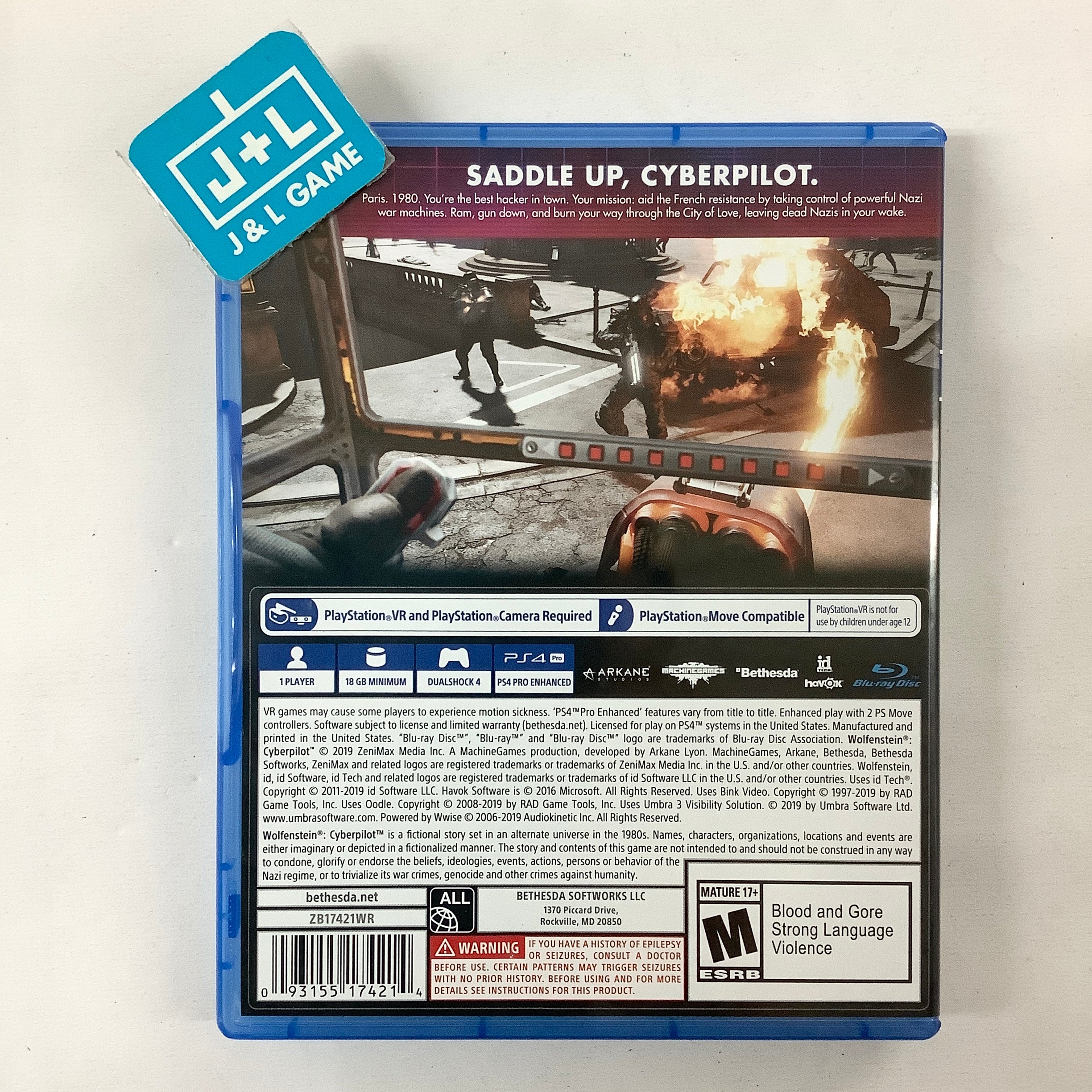 Wolfenstein: Cyberpilot (Version internationale) sur PS4 Wolfenstein: Cyberpilot (Version internationale) sur PS4