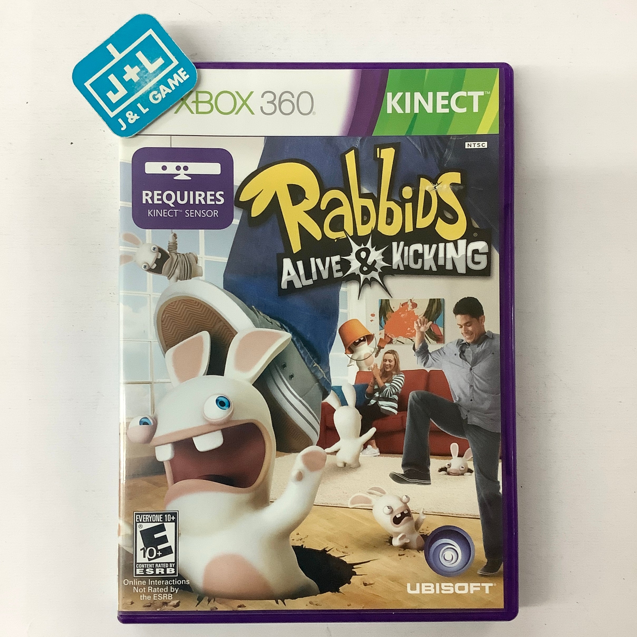 Raving Rabbids: Alive & Kicking (Kinect Required) - Xbox 360 [Pre-Owned] Video Games Ubisoft   