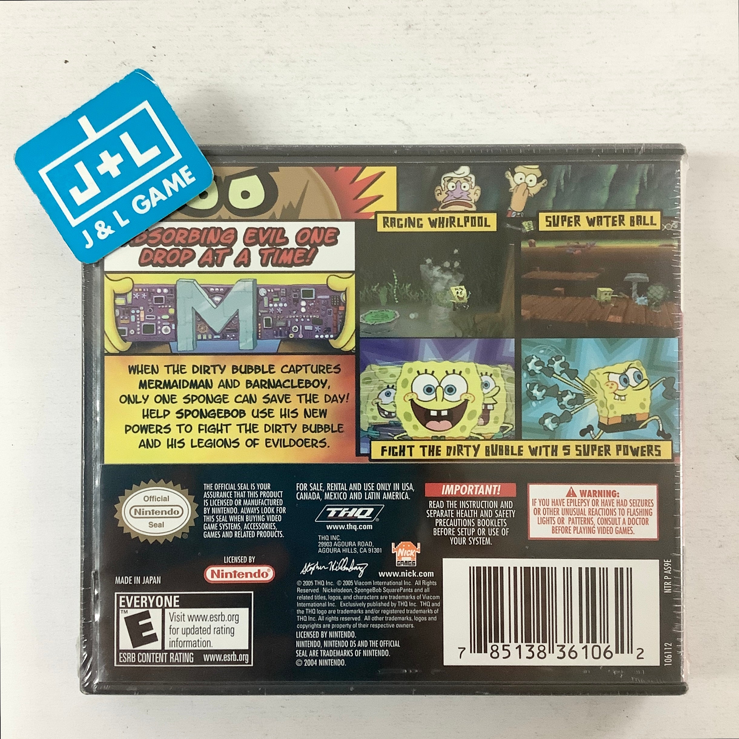 SpongeBob SquarePants: The Yellow Avenger - (NDS) Nintendo DS Video Games THQ   