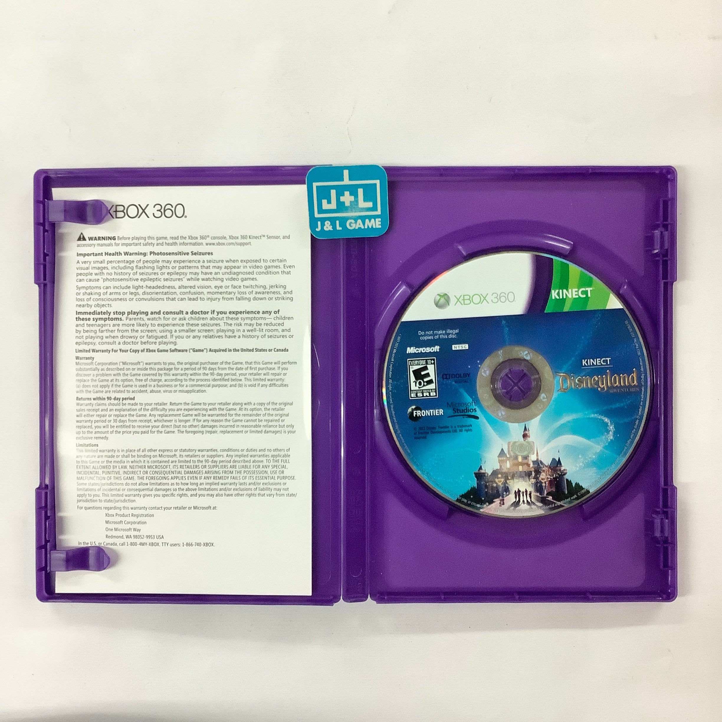 Kinect: Disneyland Adventures (Kinect Required) - Xbox 360 [Pre-Owned] Video Games Microsoft Game Studios   