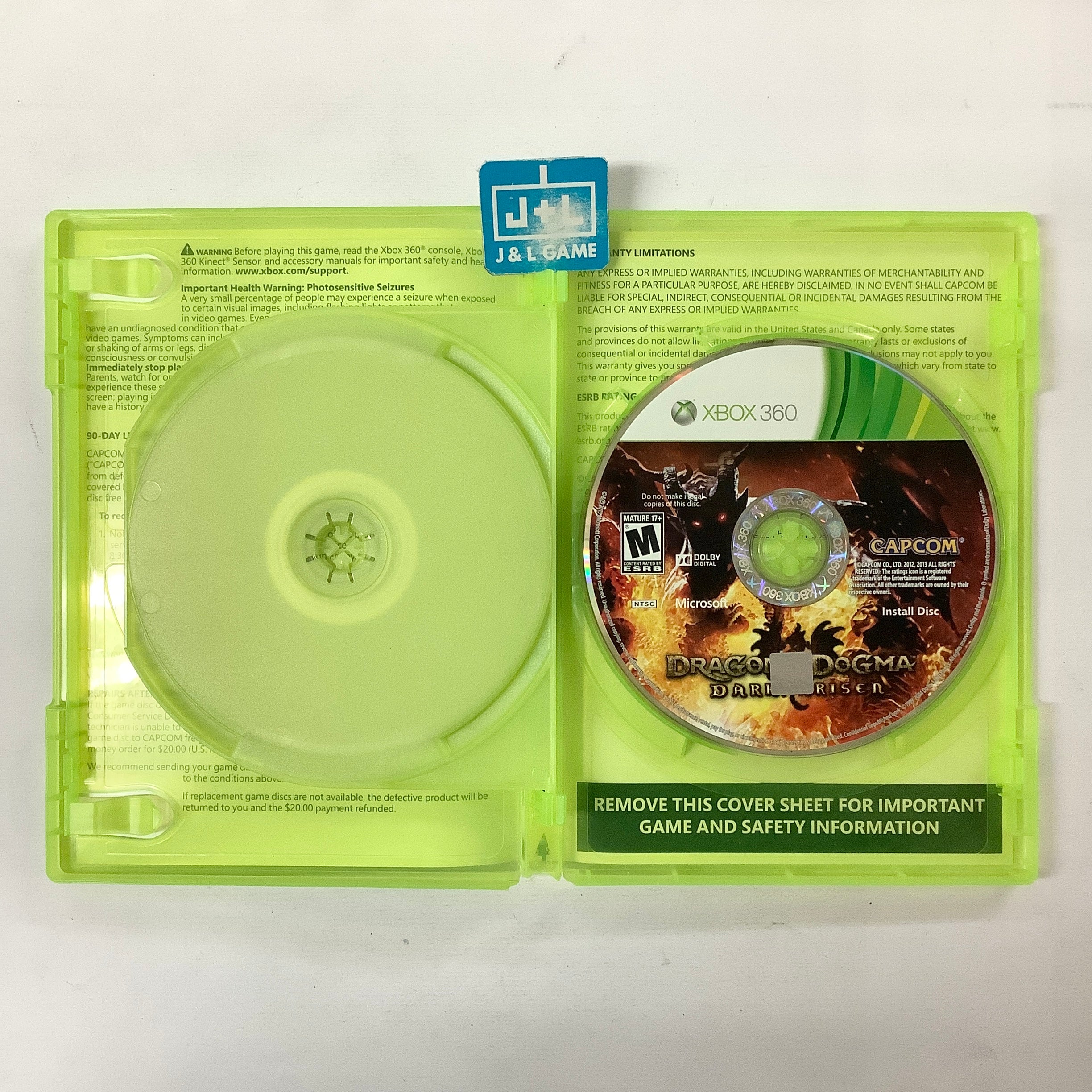 Dragon's Dogma: Dark Arisen - Xbox 360 [Pre-Owned] Video Games Capcom   