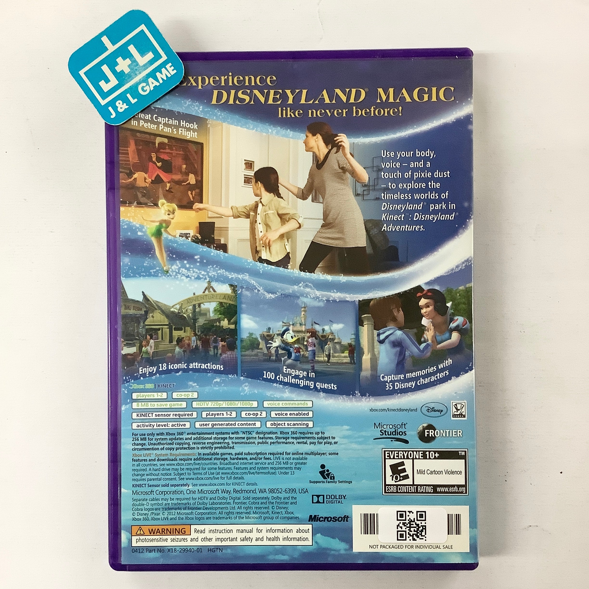 Kinect: Disneyland Adventures (Kinect Required) - Xbox 360 [Pre-Owned] Video Games Microsoft Game Studios   